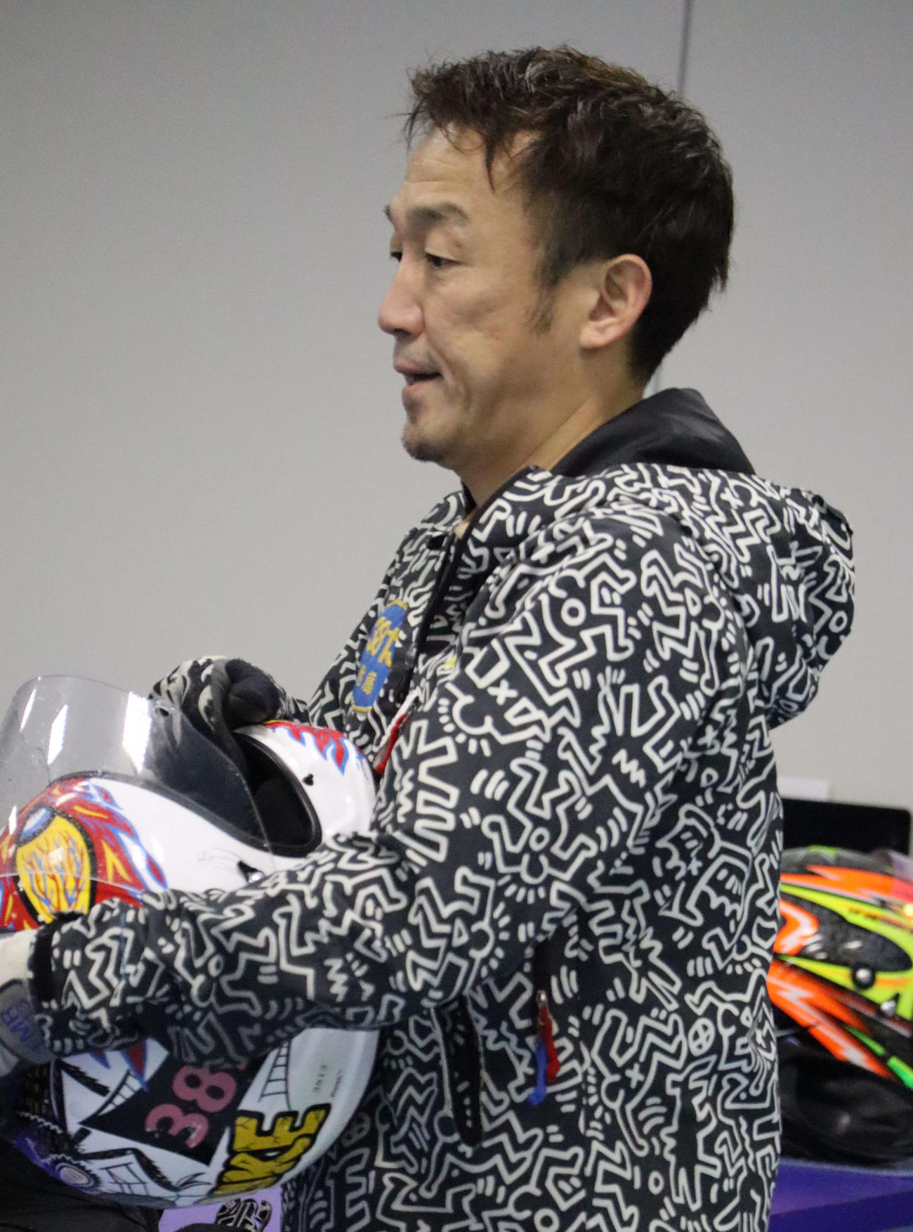 地元の佐藤大介が実績機をゲットし、パワフルな動きを披露した