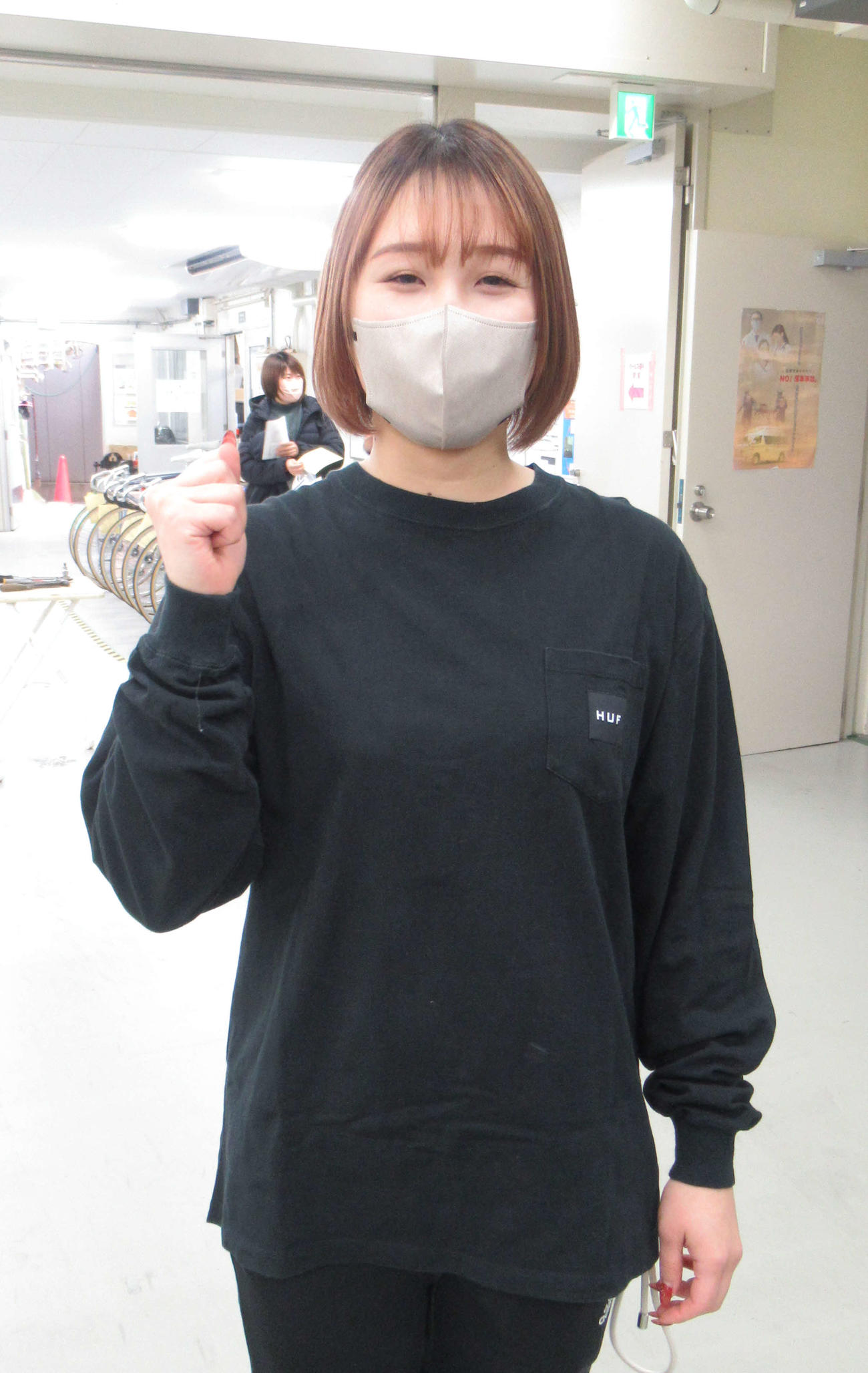 前回Vの杉浦菜留が地元戦で奮起する（撮影・山田敏明）