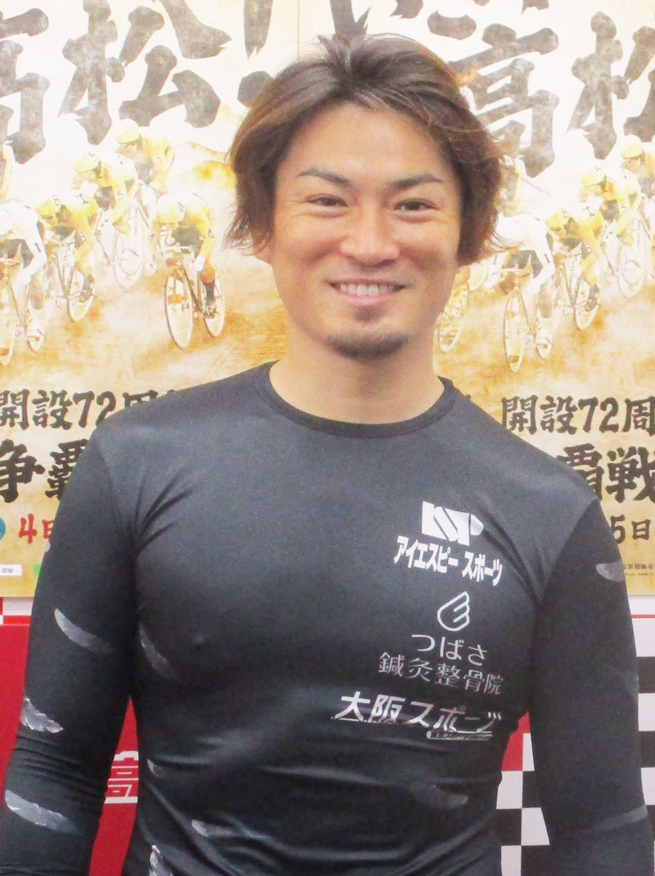 準決1着で満面に笑みを浮かべる稲川翔