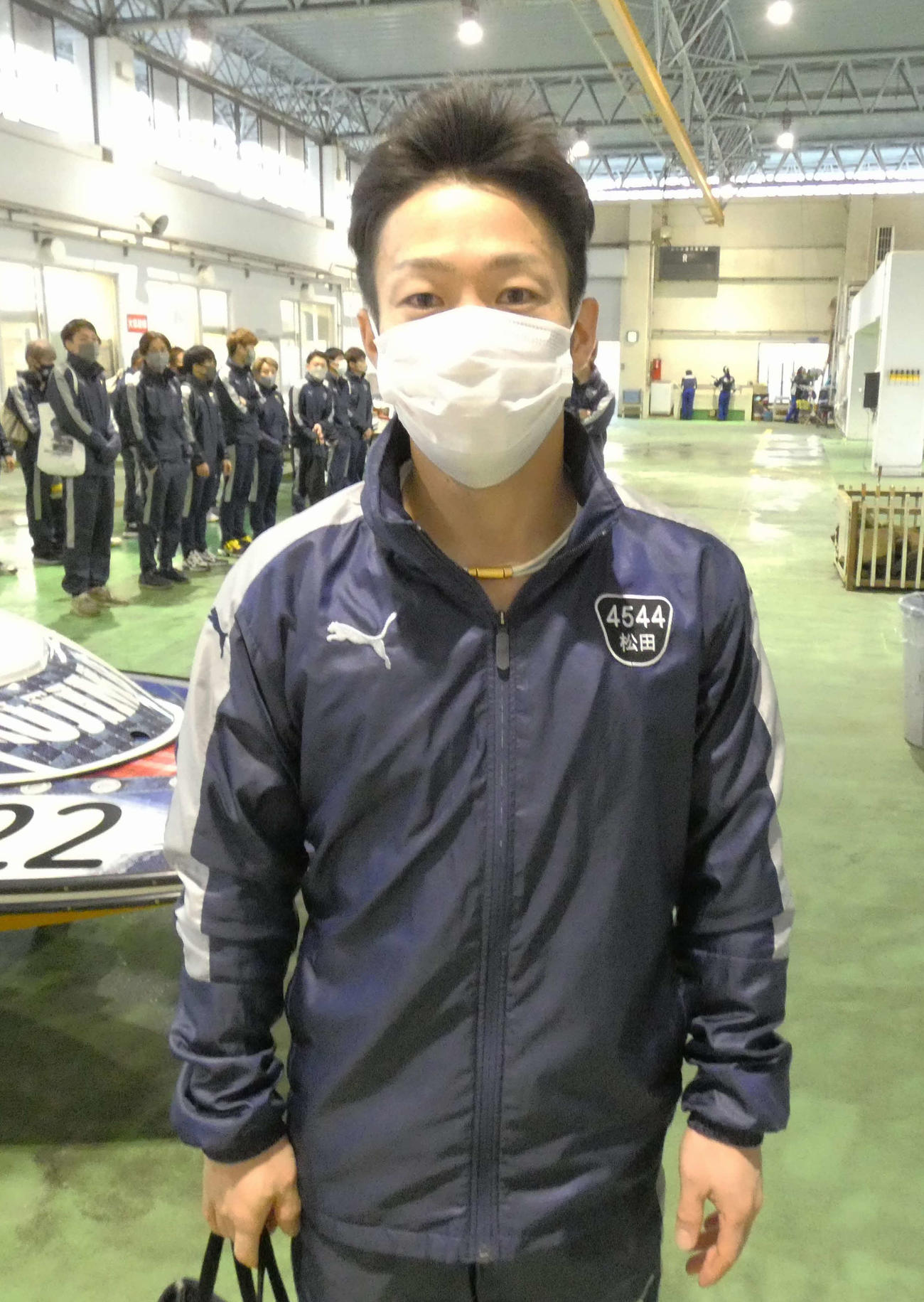松田大志郎が12R優勝戦1枠ゲットに突き進む（撮影・前原一樹）