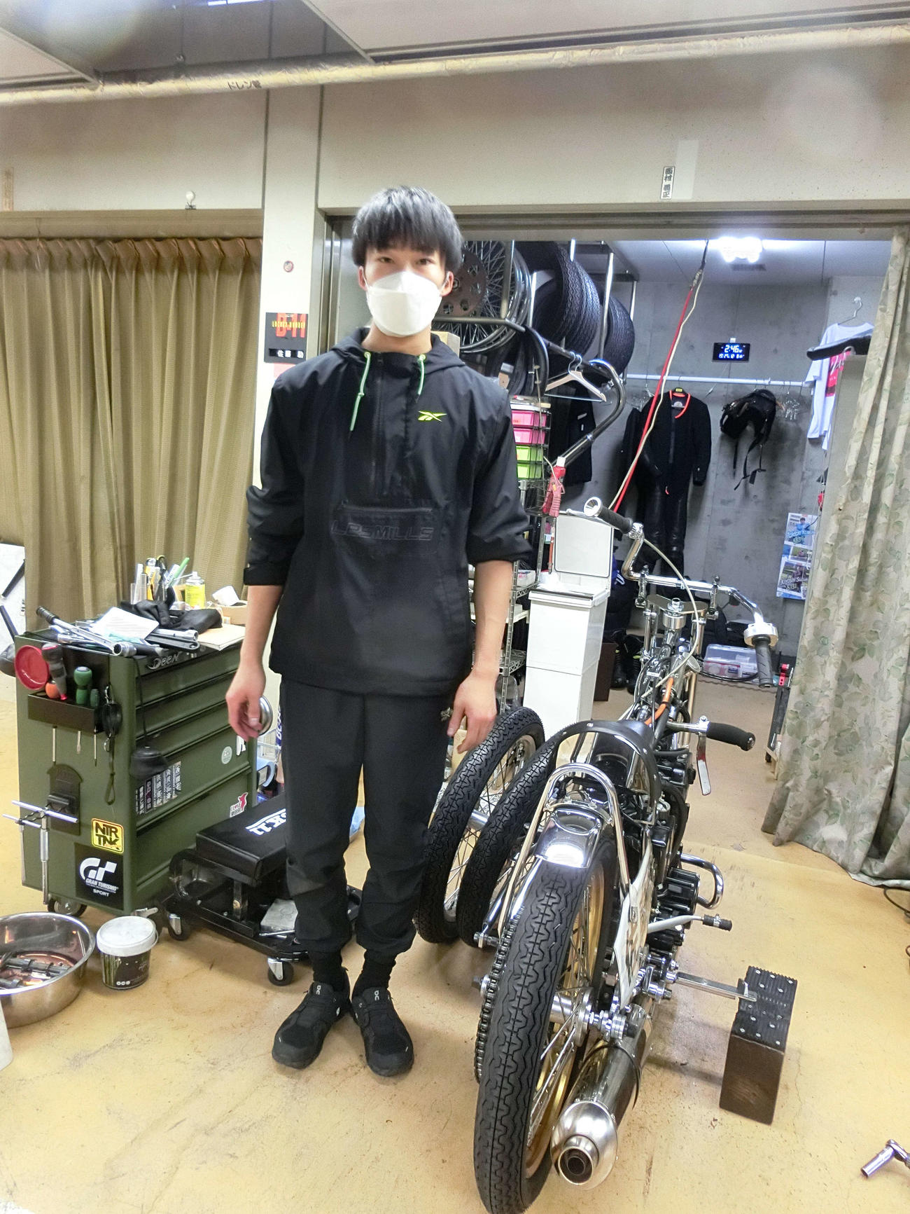 佐藤励はH位置の重化を克服して白星発進した（撮影・海老原実）