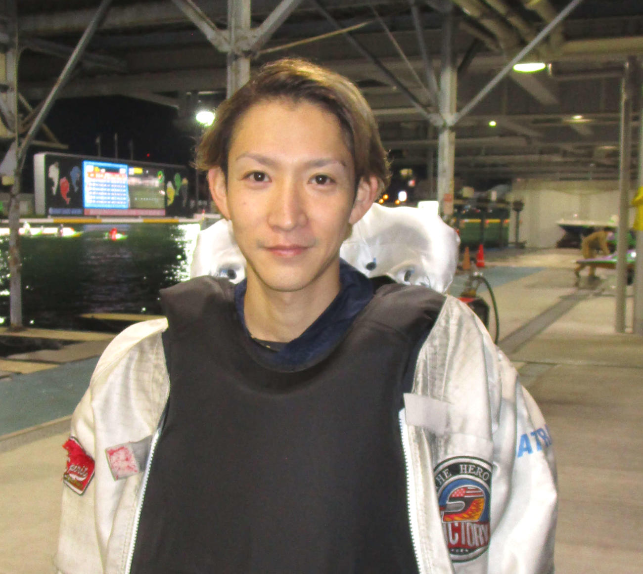 優勝戦1枠をものにし、住之江初Vを狙う古沢光紀（撮影・安井雅彦）