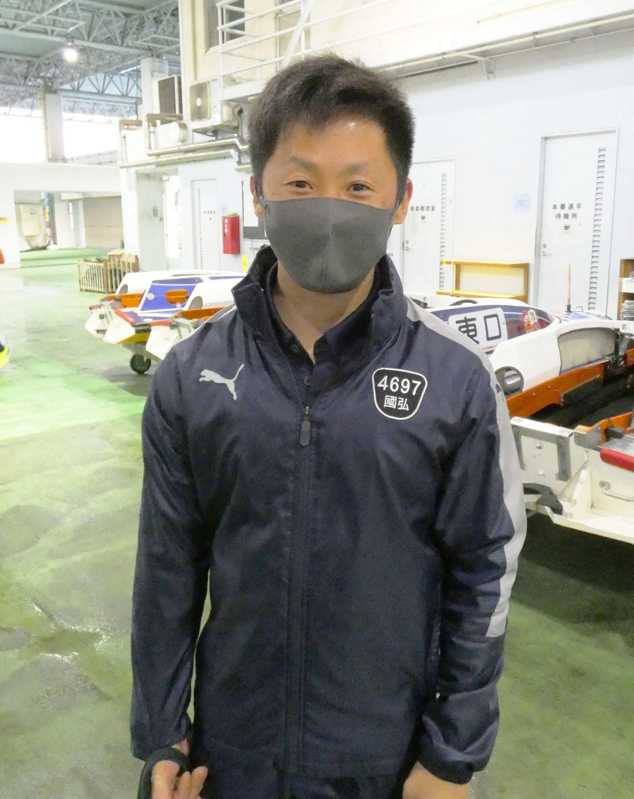 国弘翔平の足は伸び中心に仕上がり上々！（撮影・前原一樹）