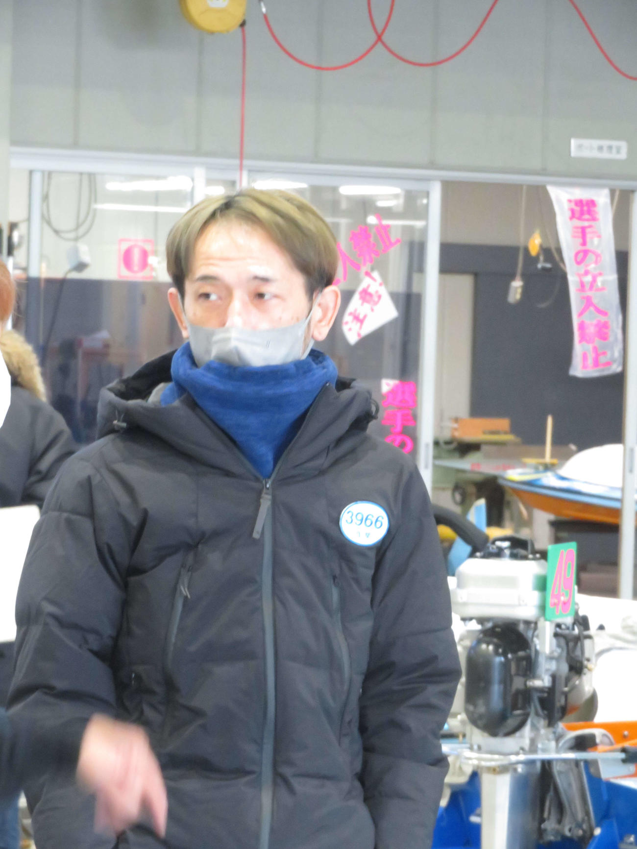 機力に納得に作間章がレースに集中する