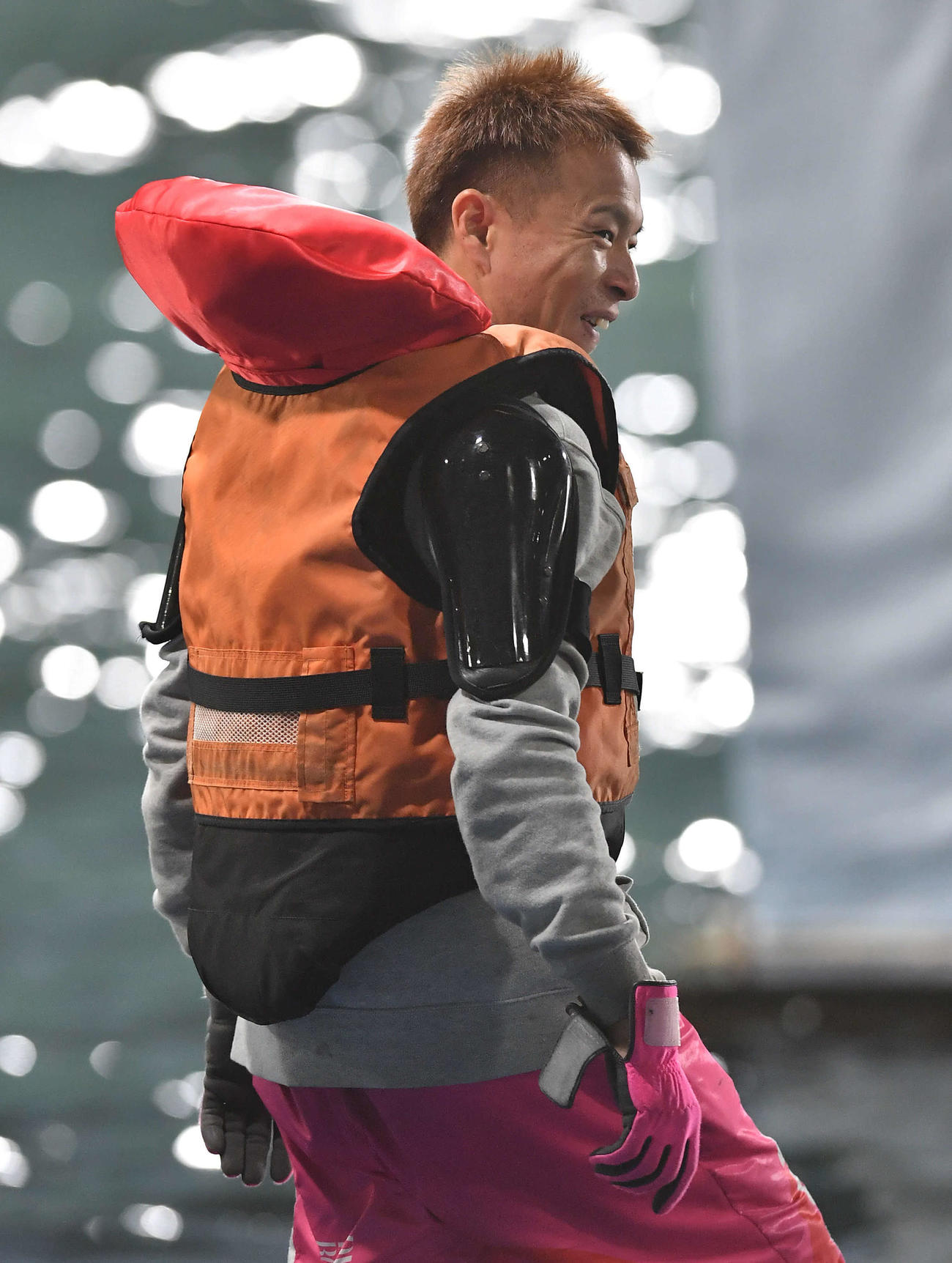 グランプリ優勝戦で4枠に入った磯部誠（撮影・岩下翔太）