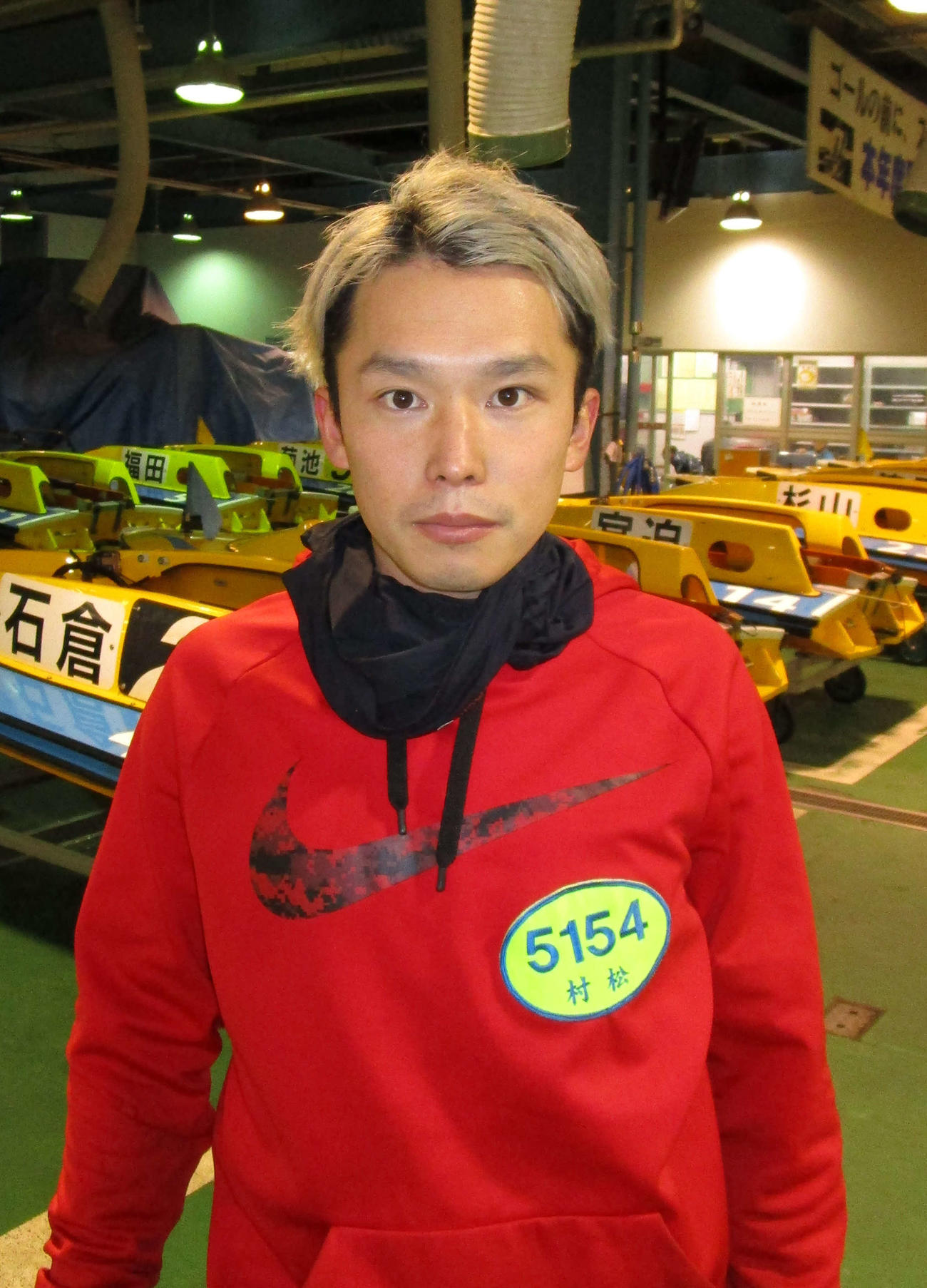 23年の宮島フレッシュルーキーに選ばれ、飛躍を期す村松栄太（撮影・安井雅彦）