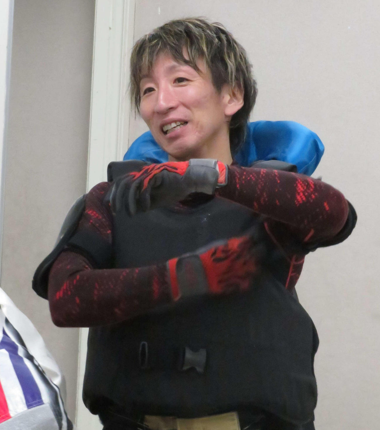 軽快な伸びを生かして予選突破を狙う吉田慎二郎