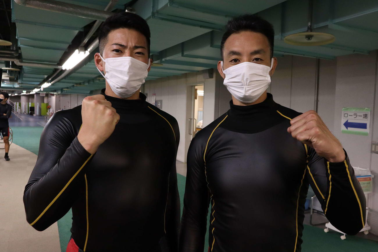 井上昌己、平尾一晃（左）の師弟コンビが初のワンツーを決めた（撮影・音無剛）