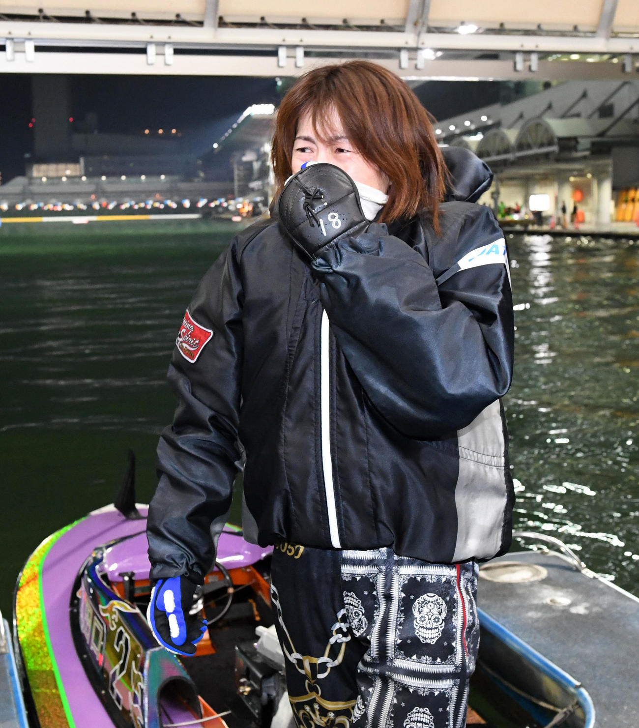 クイーンズクライマックスを連覇して涙ぐむ田口節子（撮影・前岡正明）