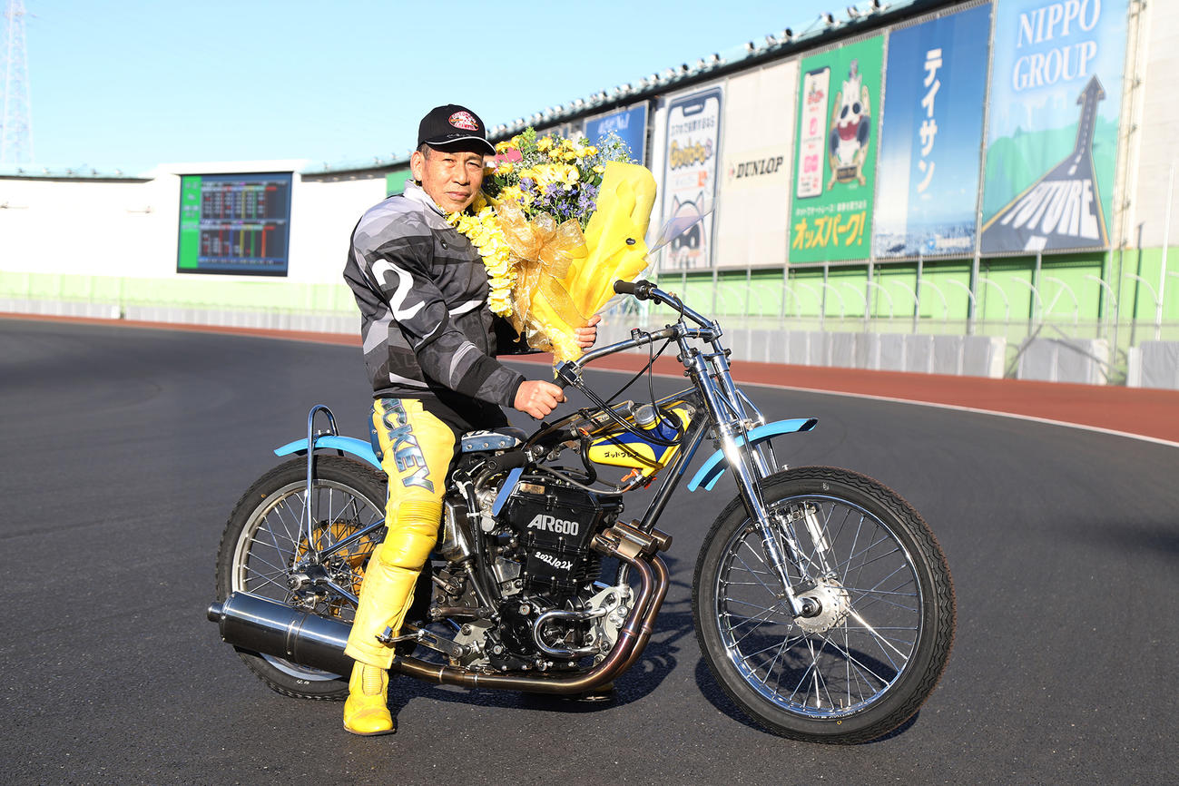 篠崎実が川口オート最終日8Rで通算1500勝を達成した（外部提供）