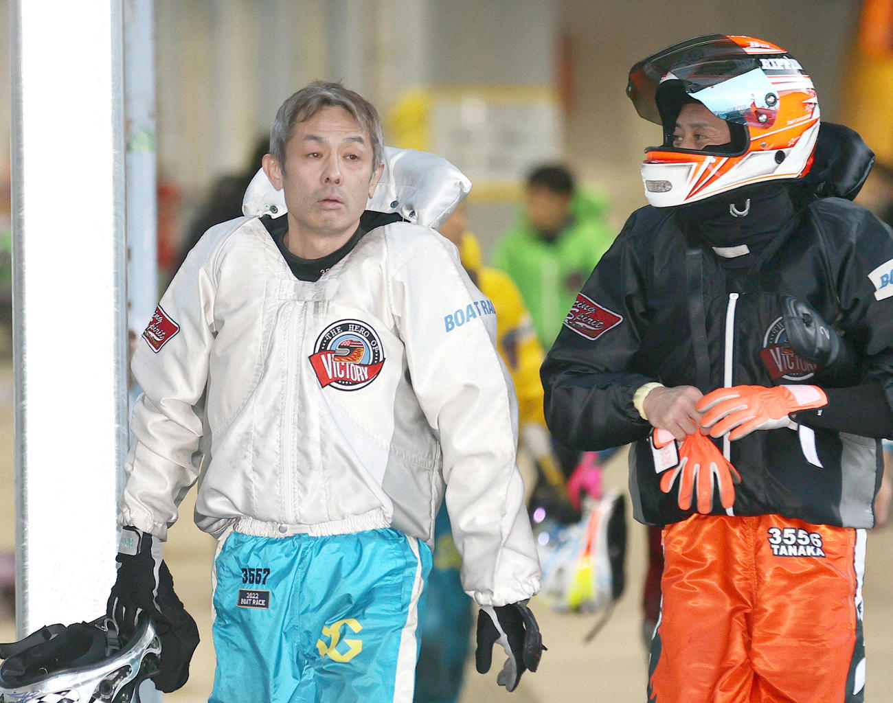 3枠太田和美（左）が住之江での2節連続優勝を狙う。右は田中信一郎