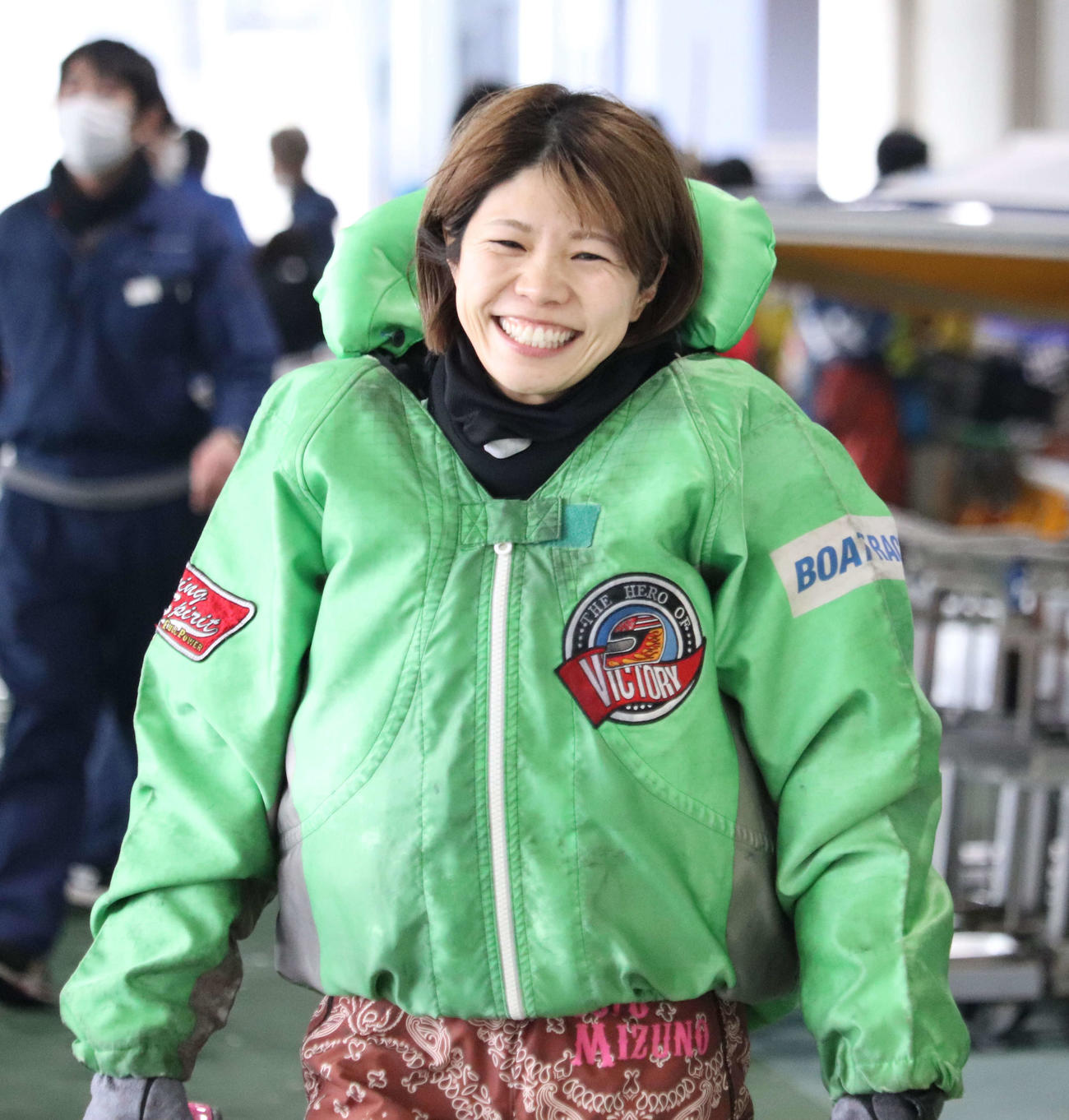 女子準優10Rは水野望美が大外からチャンスをうかがう