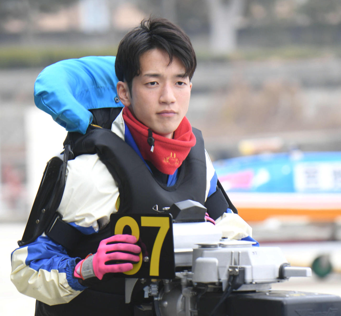 初の準決勝戦進出を喜ぶ上條暢嵩