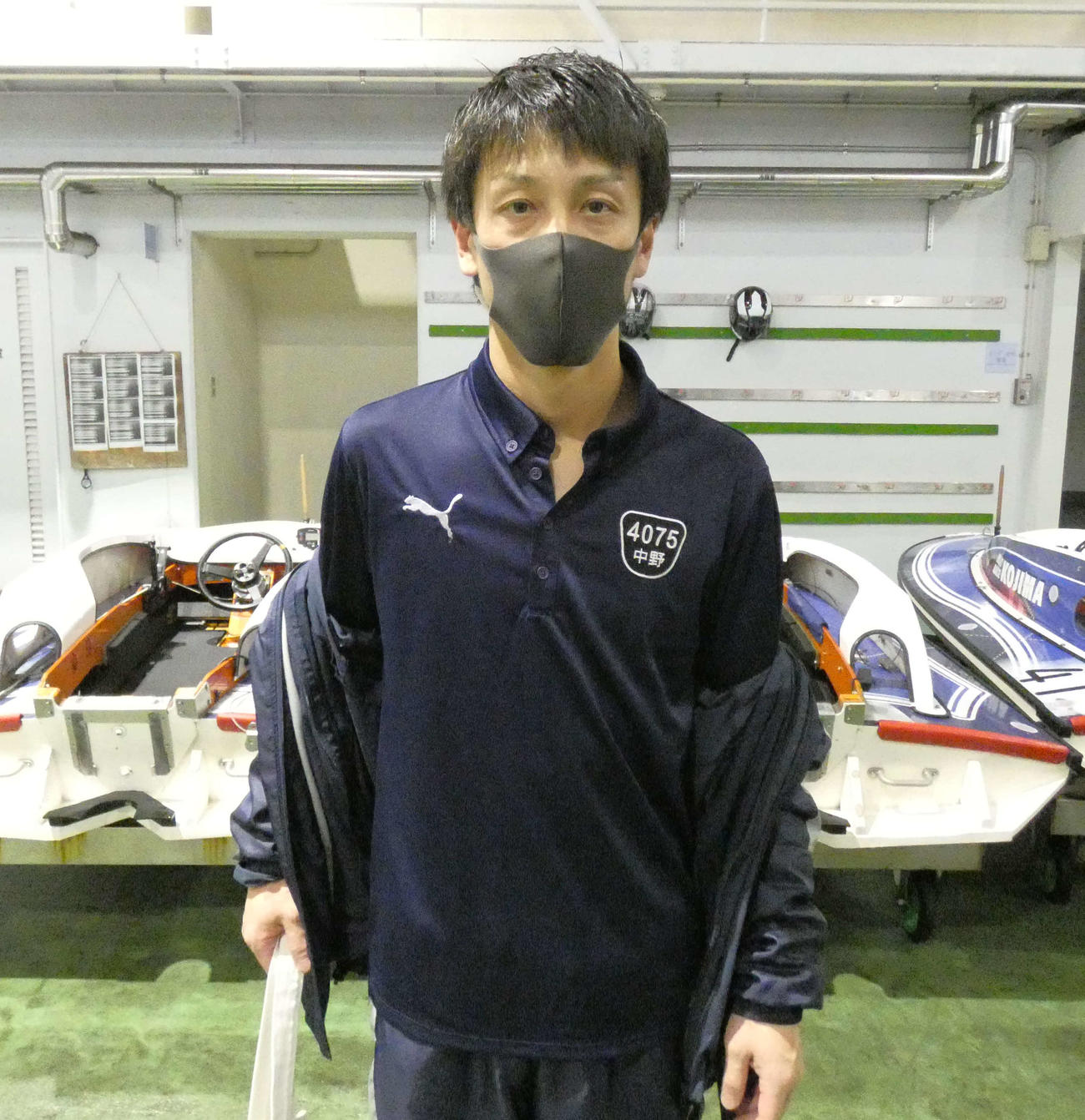 今節白星なしのオール3連対で踏ん張りを見せた中野次郎。準優10R1枠をゲットした（撮影・前原一樹）