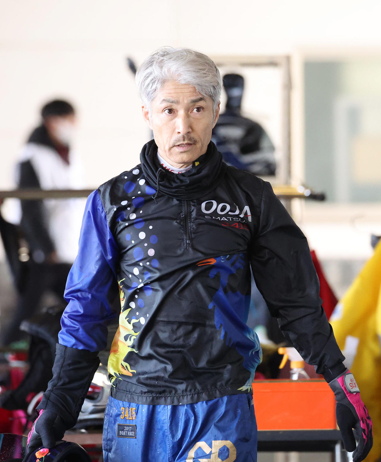 8RBBCトーナメント1回戦、2着になった松井繁（撮影・白石智彦）