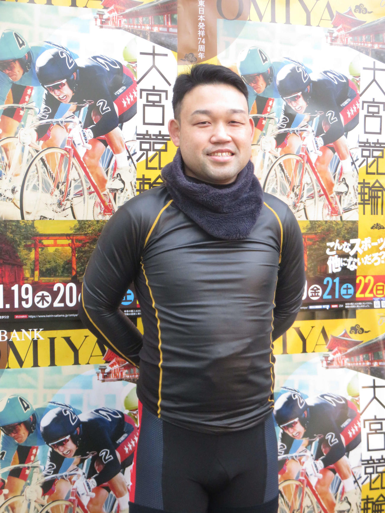 落車明けで地元G3に登場した武藤龍生は1予突破に安堵（あんど）の表情
