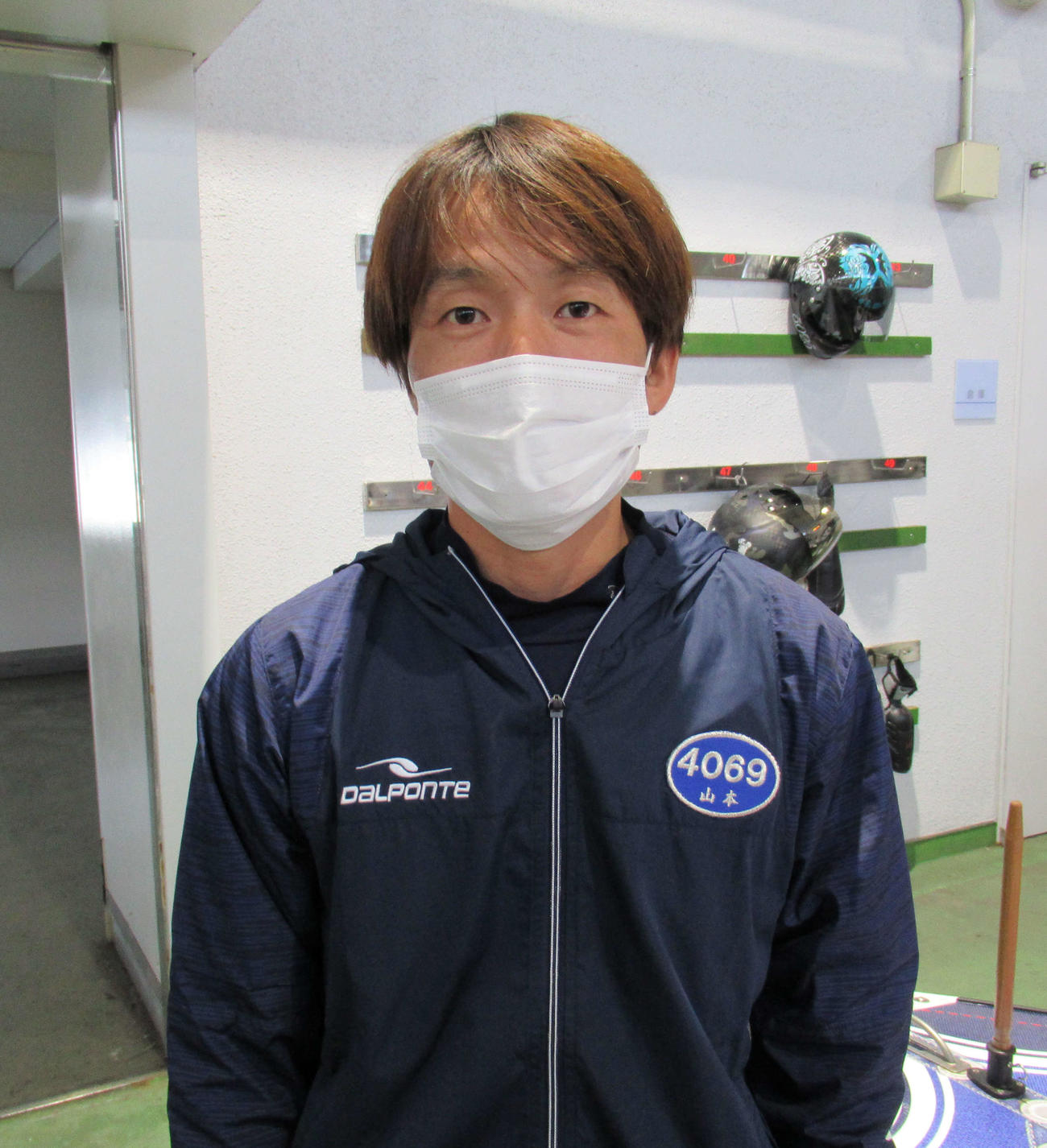 山本修一は、エンジンの仕上がりについて「ばっちりです」と明るい表情を見せた（撮影・高田和典）