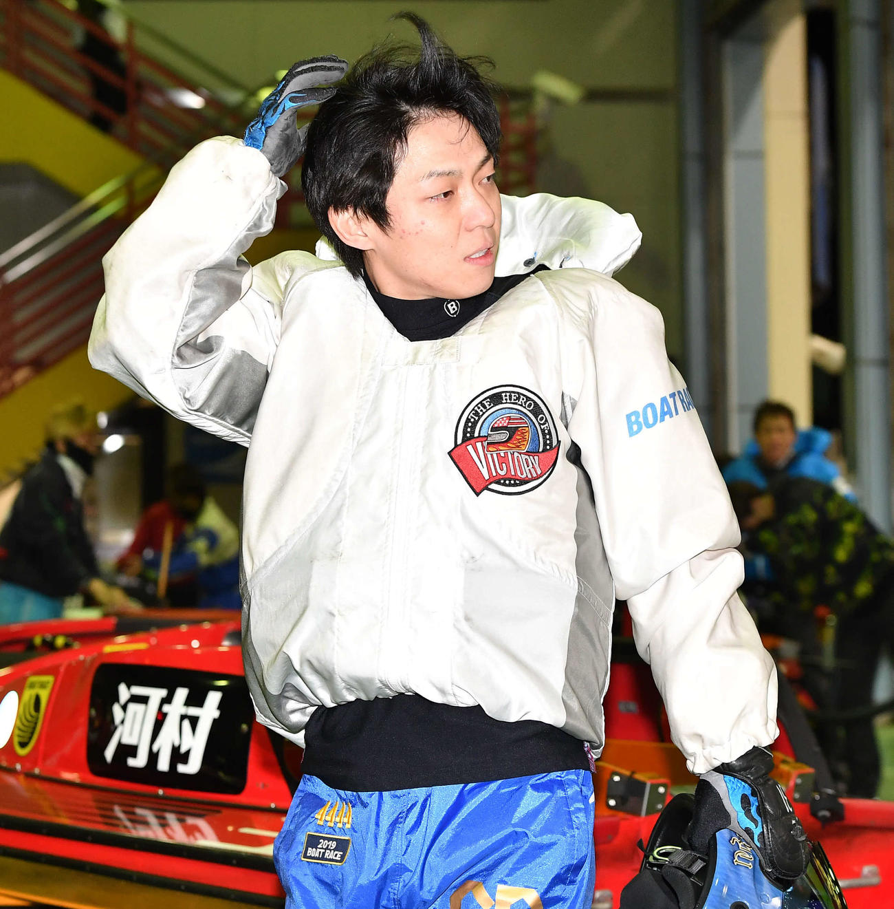 1着の桐生順平（撮影・岩下翔太）