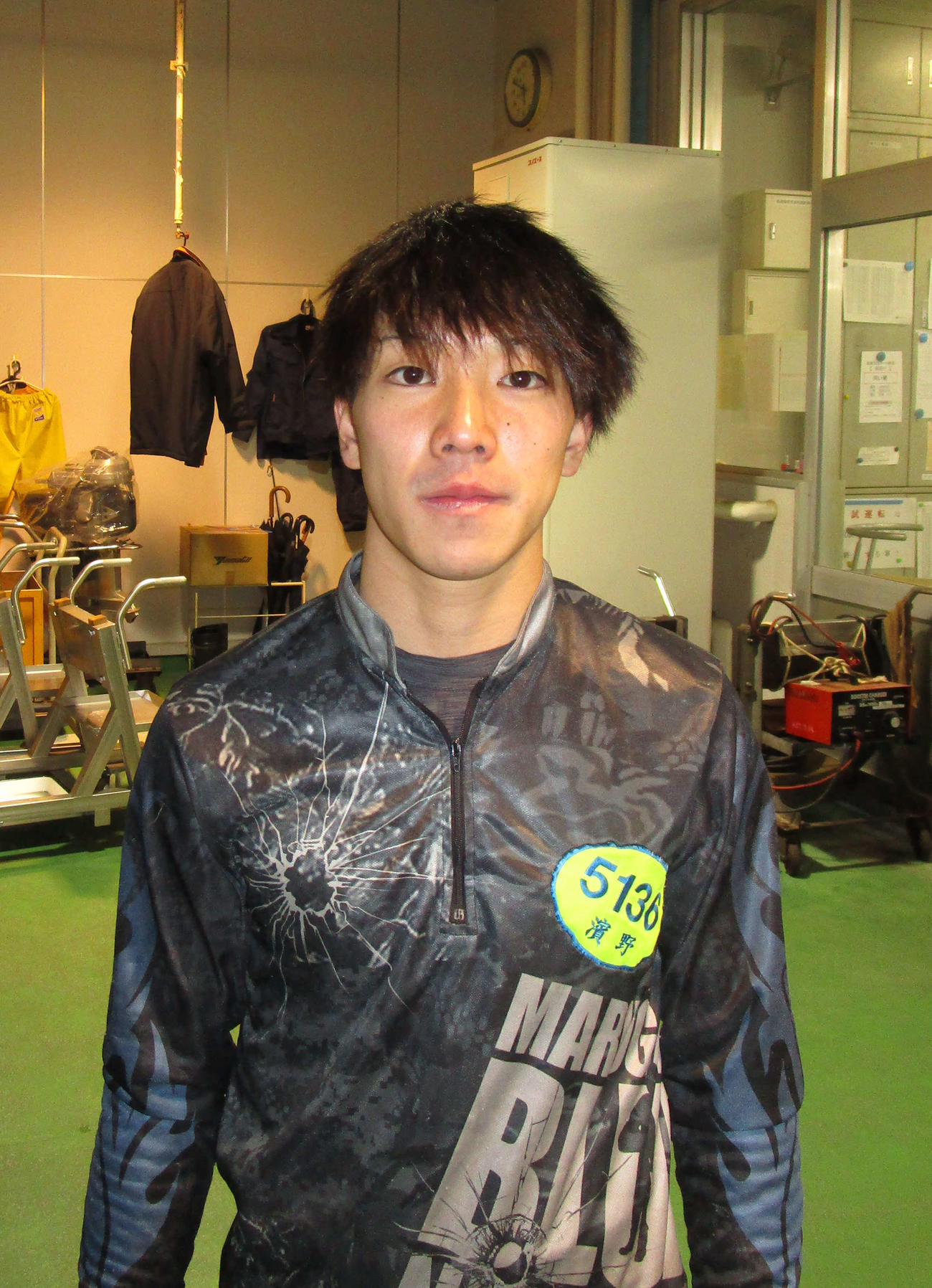 休み明け初戦で白星発進した丸亀フレッシュルーキーの浜野斗馬（撮影・安井雅彦）