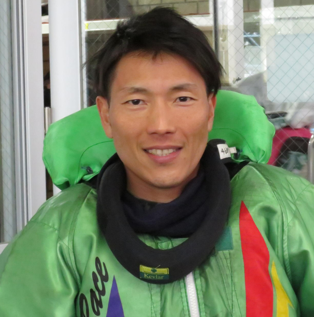 自身初の初日連勝に笑顔を見せる中田友也