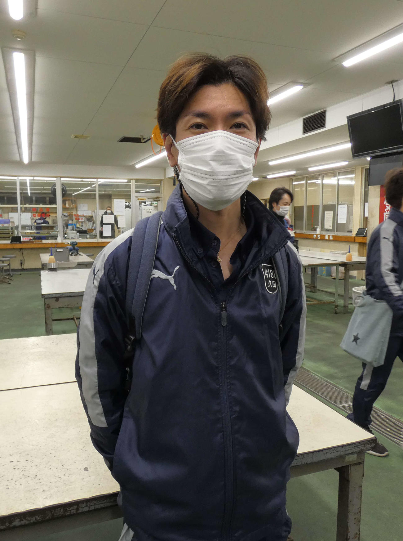 準優12R1枠を手にした久田敏之（撮影・前原一樹）