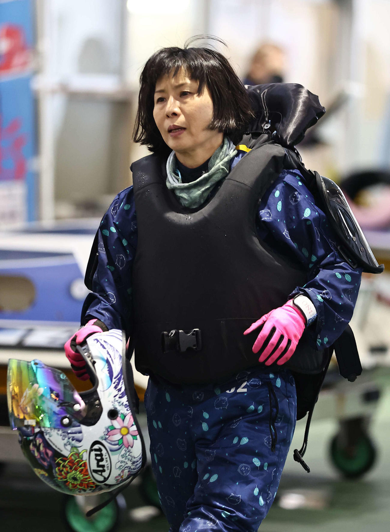 森岡まきは1R1枠で男女混合G1初勝利を手にした（撮影・上田博志）