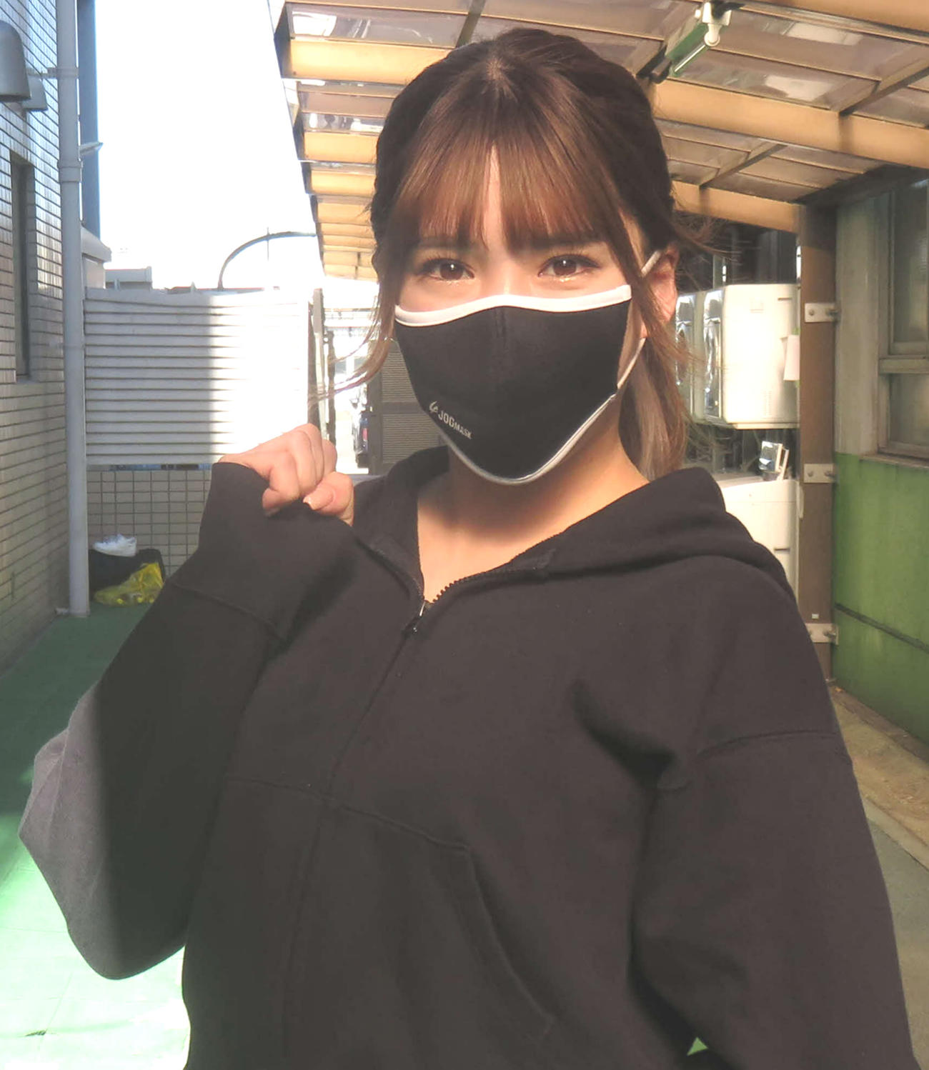 思い出のバンクで健闘を誓う日野未来