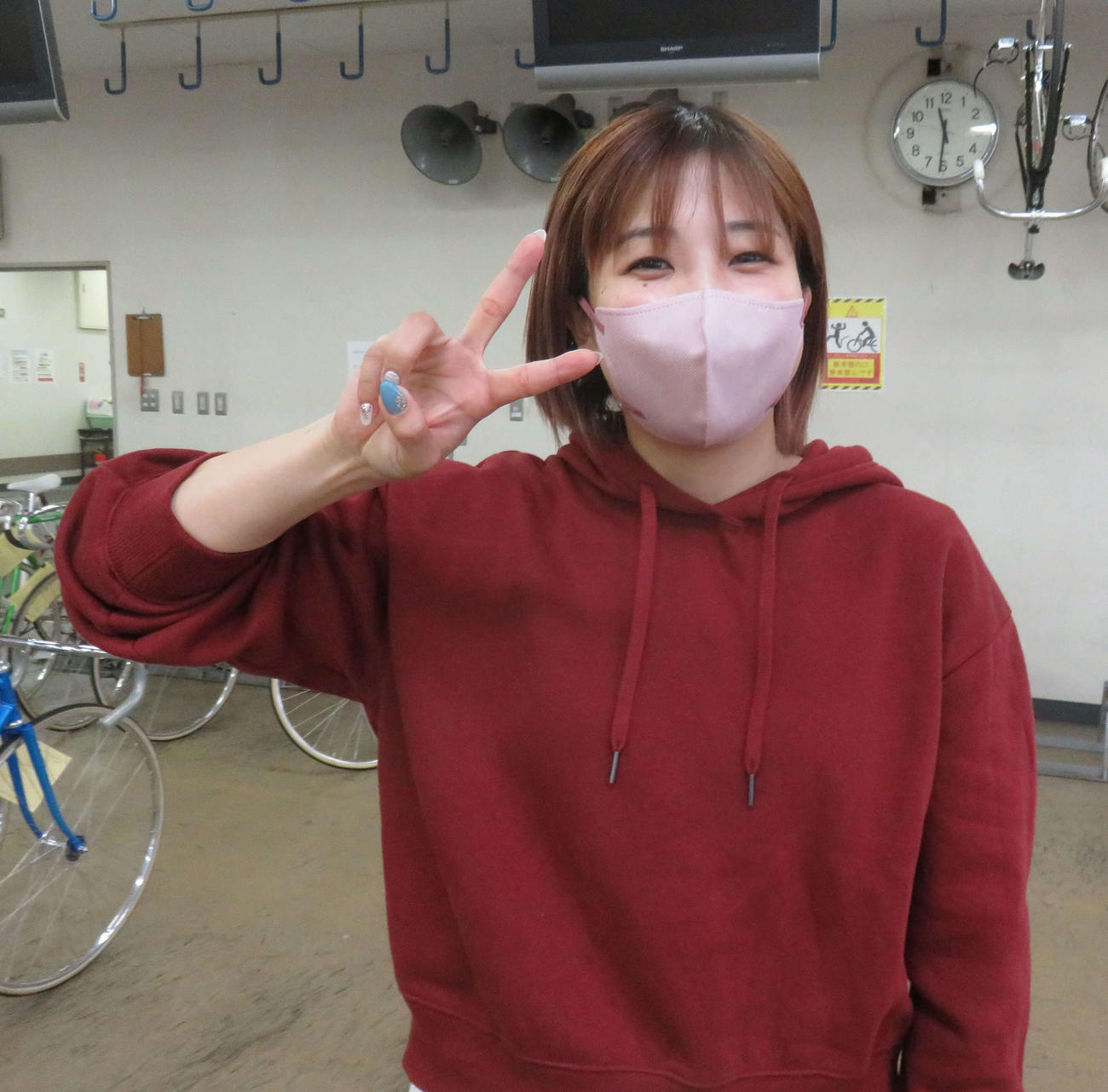 予1・2Rは「自分のレースをしたい」と言う岩崎ゆみこ（撮影・栗田文人）