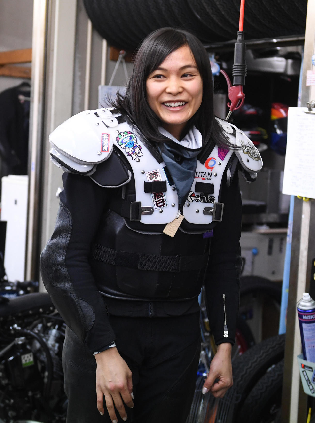 浜松5Rで1着の西翔子は笑顔を見せる（撮影・柴田隆二）