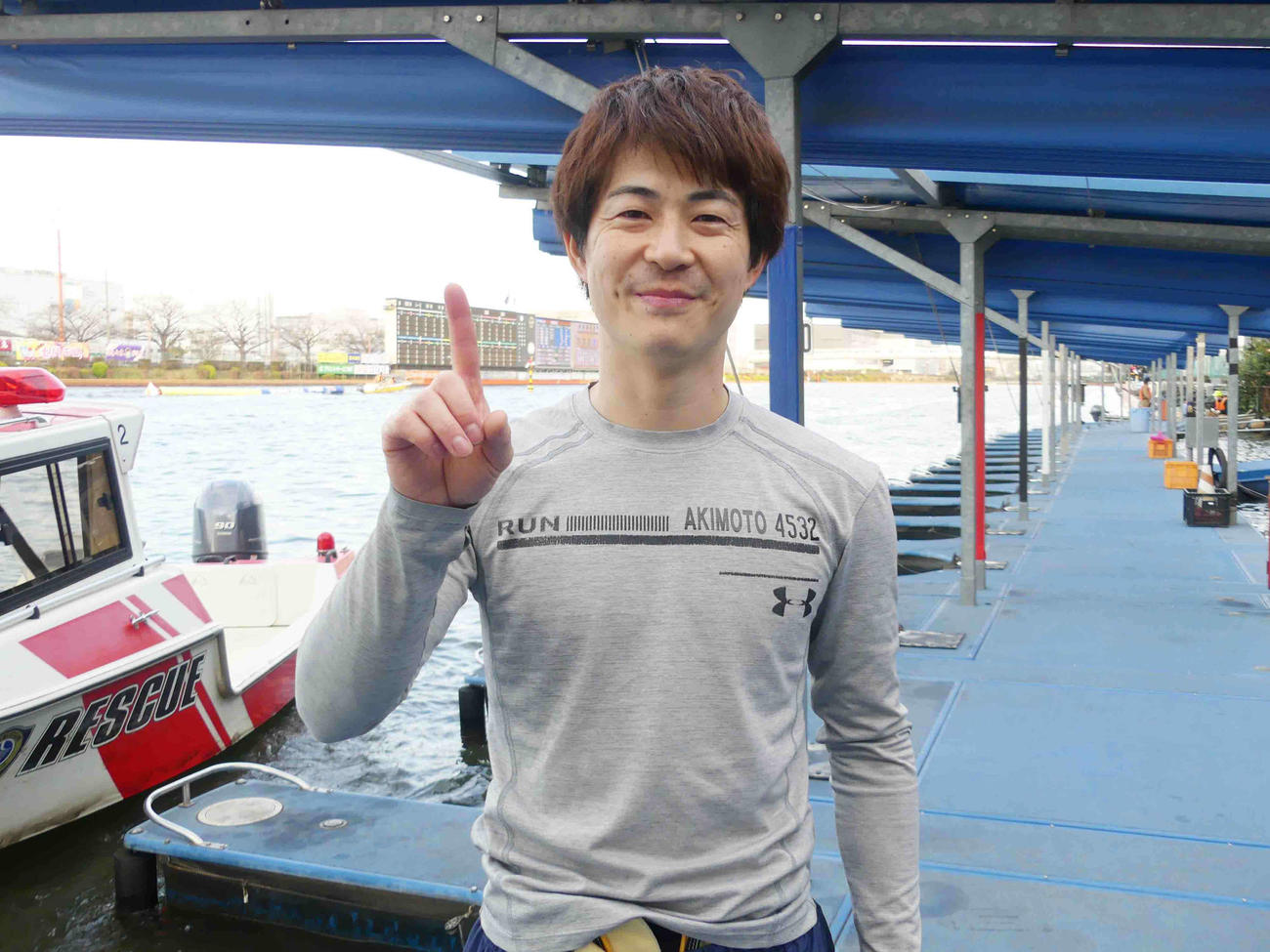 およそ1年3ケ月ぶりの優勝を飾った秋元哲