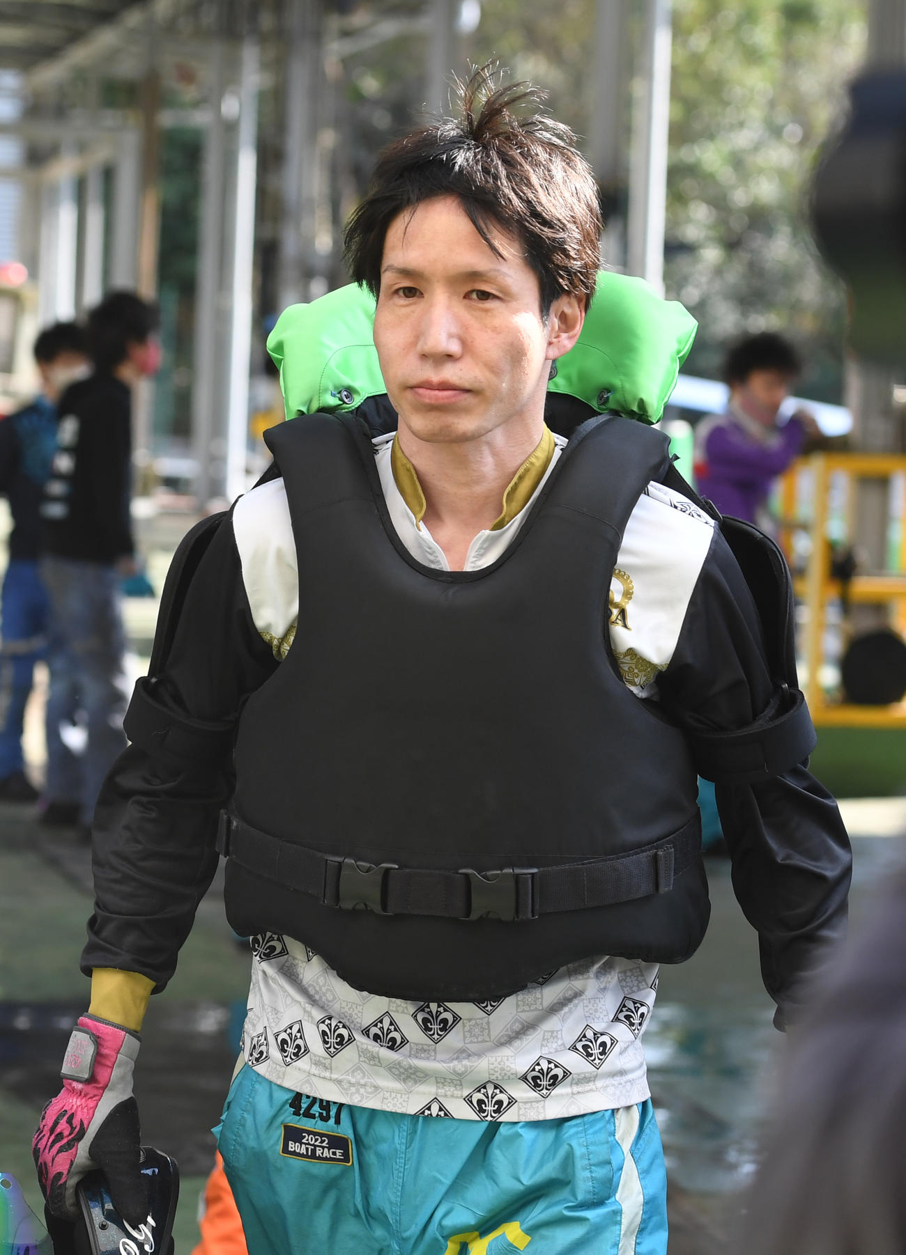 前検の山田哲也（撮影・柴田隆二）
