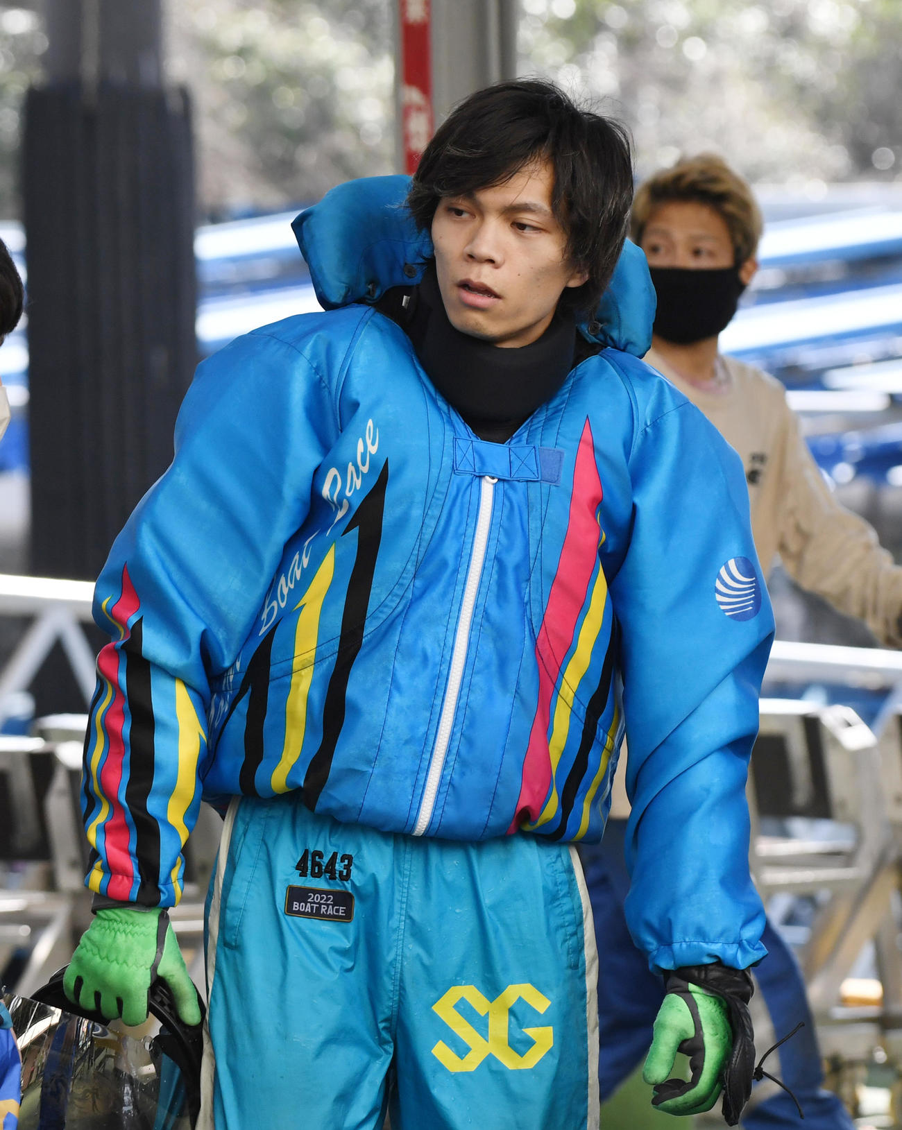 予選7Rで1着の近江翔吾（撮影・柴田隆二）