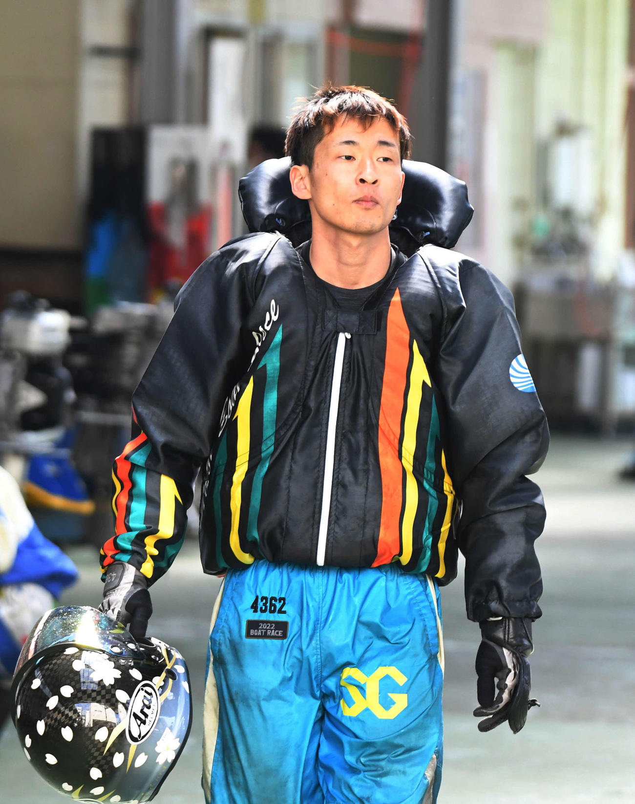 予選1Rで1着の土屋智則（撮影・柴田隆二）