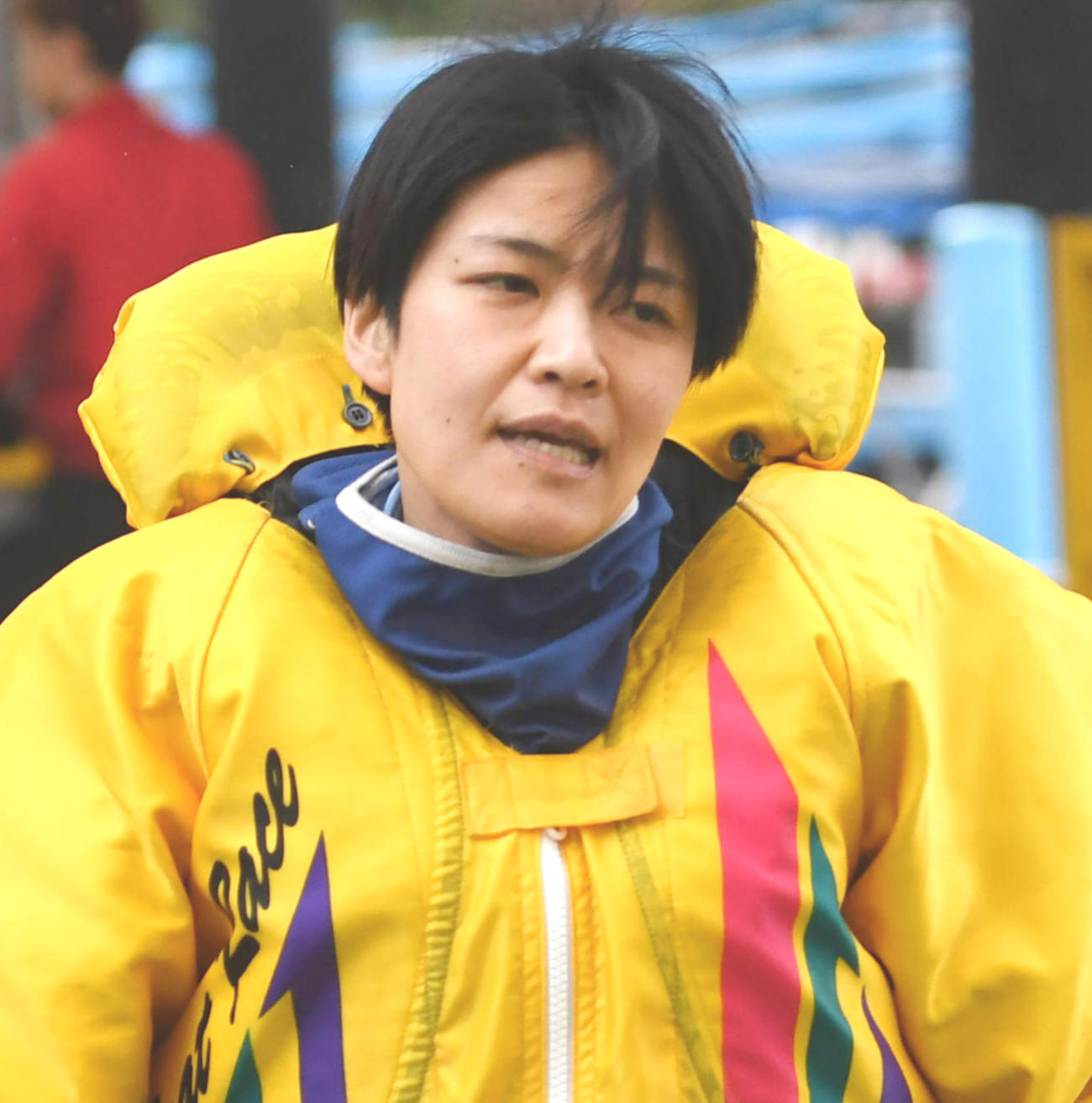 予選12Rを終えた遠藤エミ（撮影・柴田隆二）