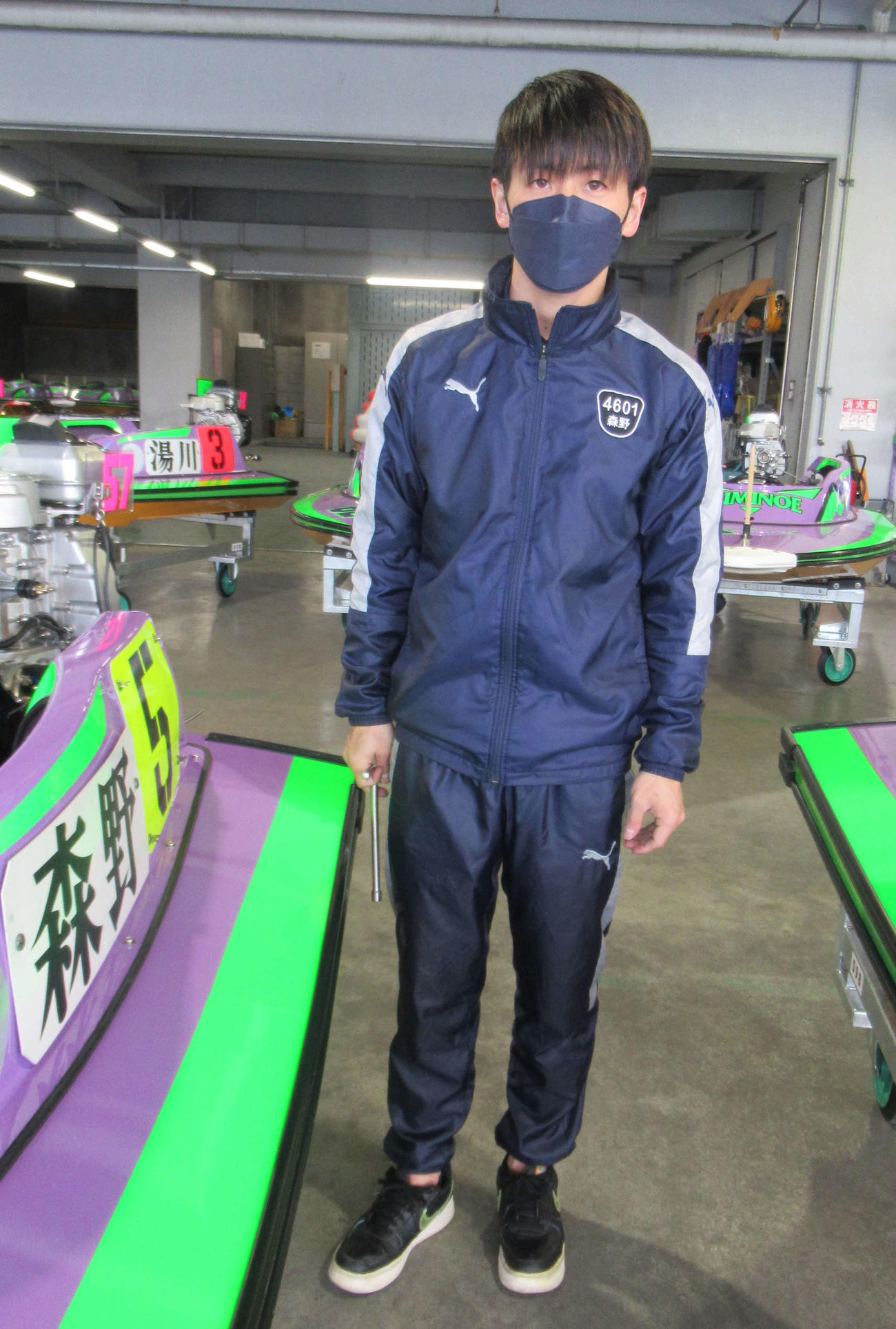 森野正弘が愛弟子・高岡竜也の助言を参考に住之江攻略をもくろむ（撮影・奈島宏樹）