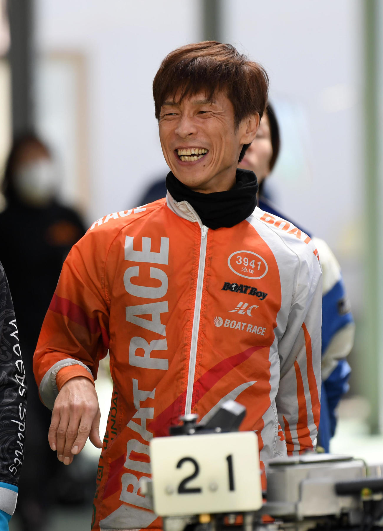 準優勝戦10Rで1着の池田浩二（撮影・柴田隆二）