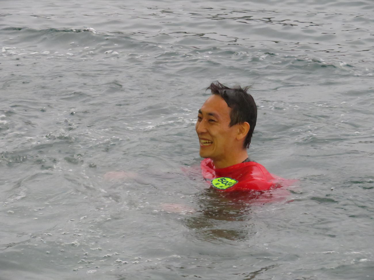 初優勝で水神祭の祝福を受ける若林義人