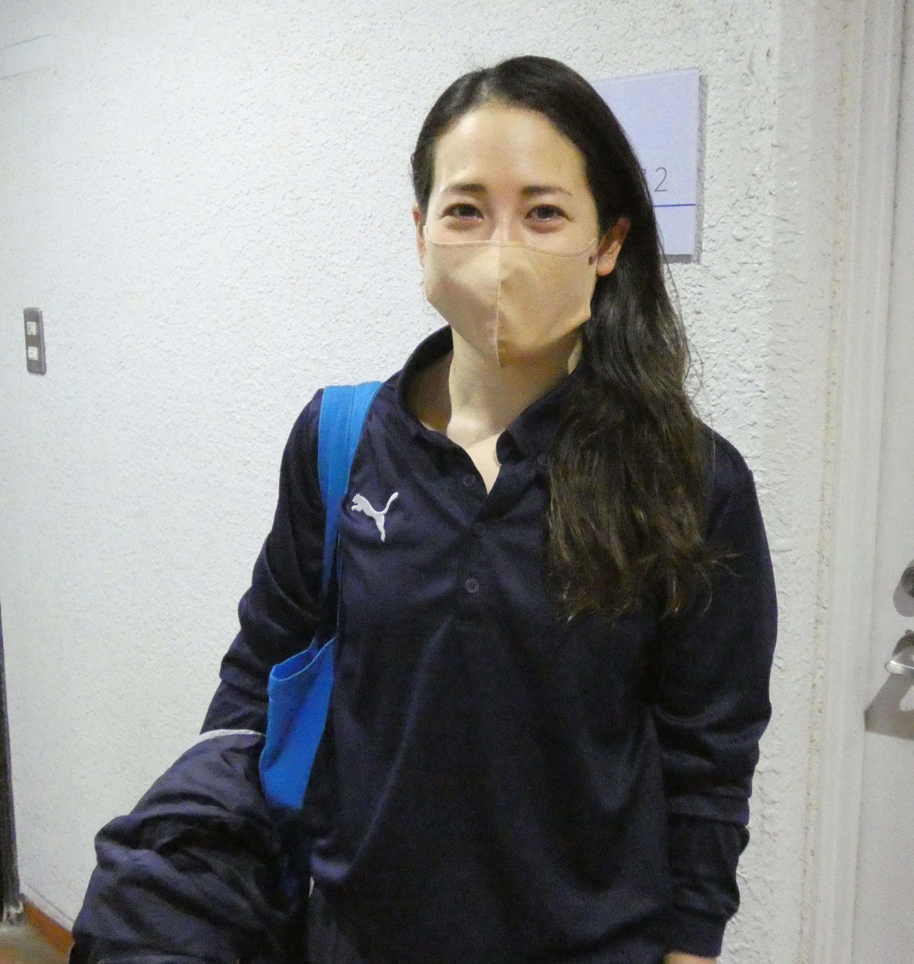 孫崎百世は足の良さに笑顔。デビュー初優勝を目指してまい進する（撮影・前原一樹）