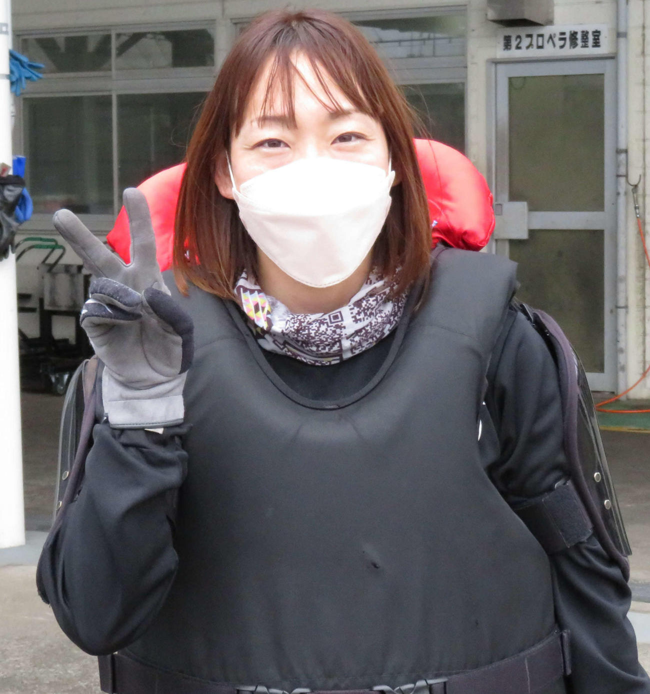 前節の優勝エンジンを手にした後藤美翼