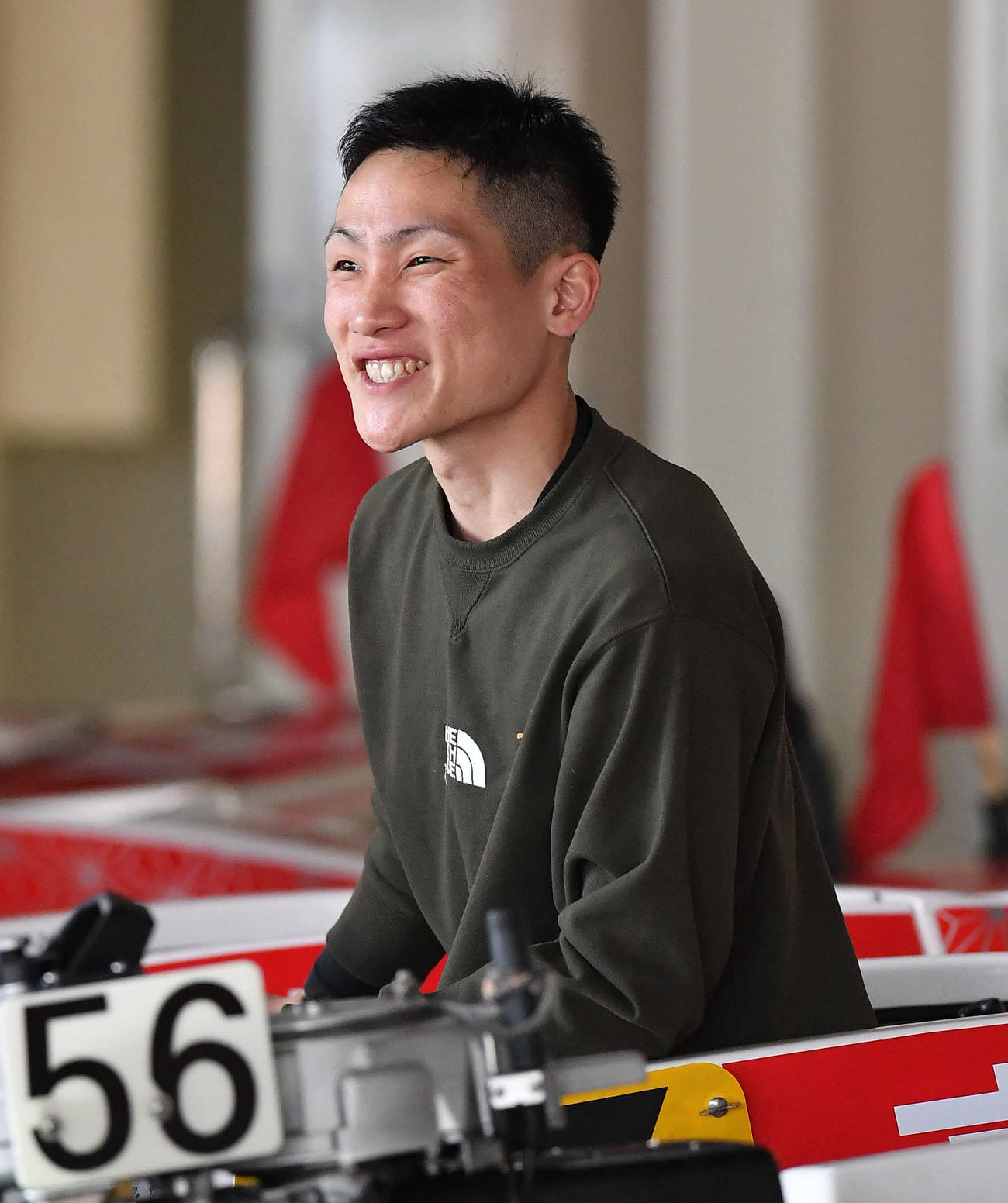 高橋竜矢が名だたる先輩レーサーの胸を借りる（撮影・岩下翔太）