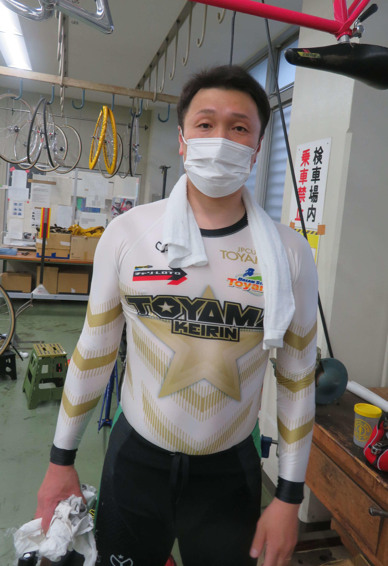若手との練習で自信を取り戻した竹沢浩司（撮影・杉森洋一）
