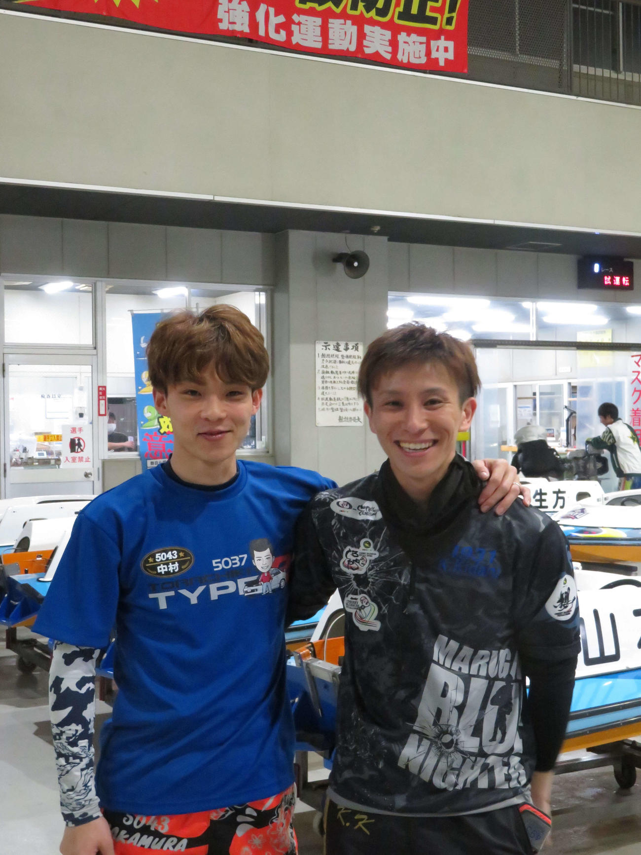優勝戦の好枠を占める木谷賢太（右）と中村日向の香川コンビ