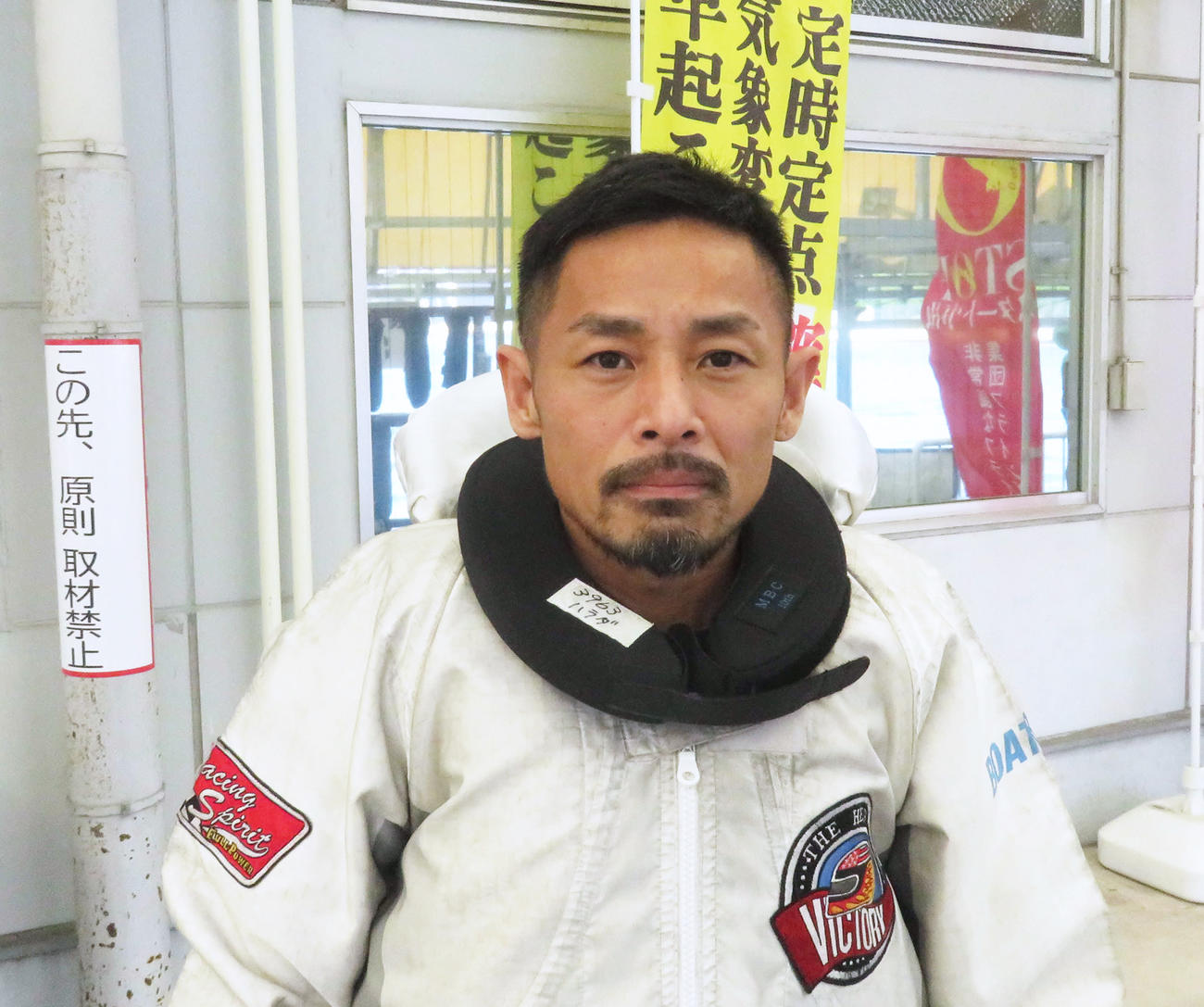 初日1Rを制した原田秀弥。2日目へ向け上積みを求める
