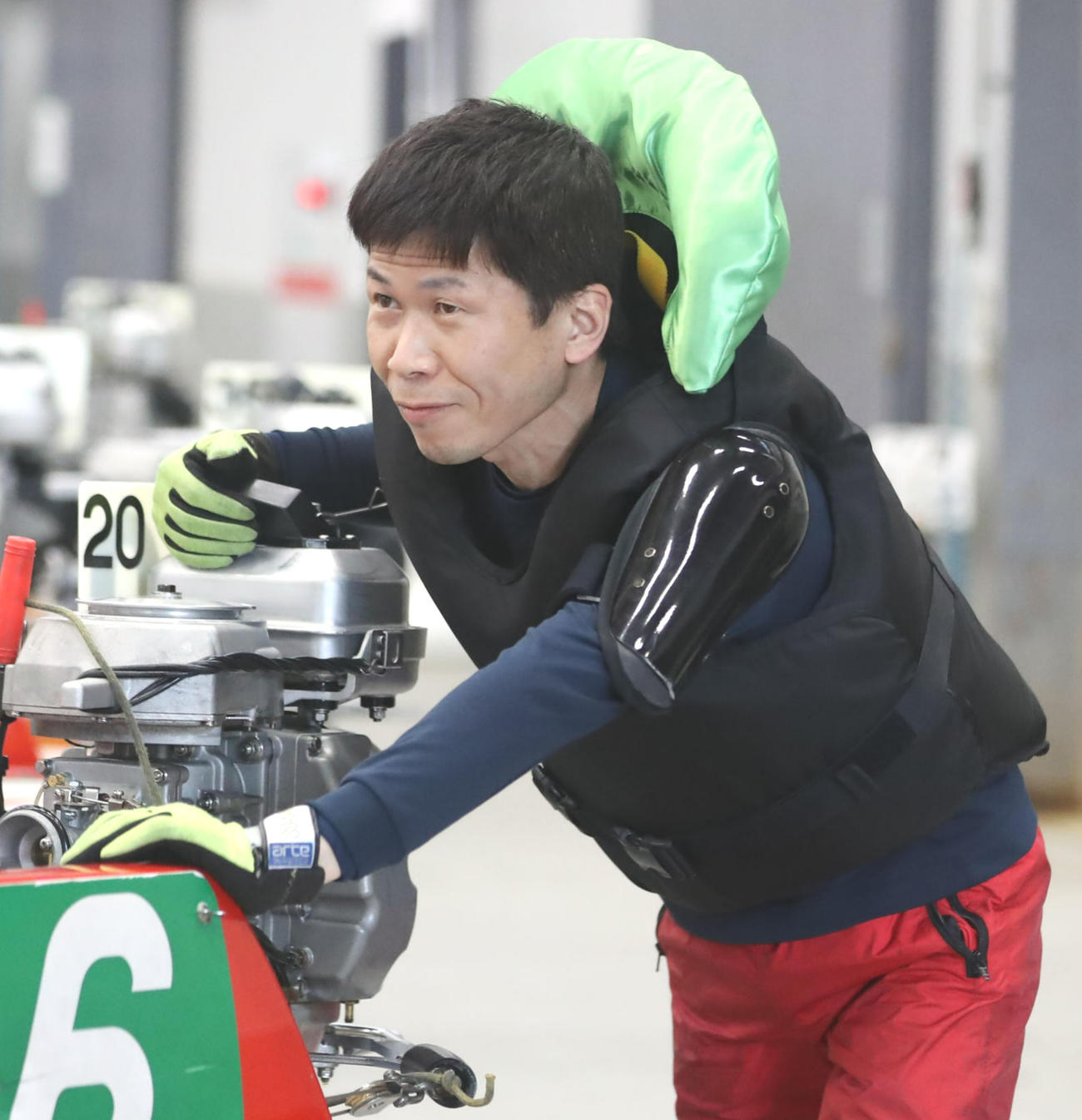 当地連続Vを狙う山口裕二（撮影・冨田成美）