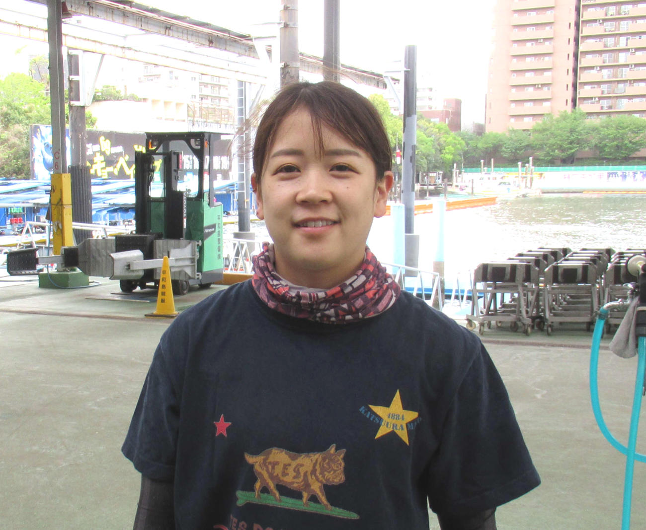 勝浦真帆は、平和島のいいイメージを思い描いて戦う