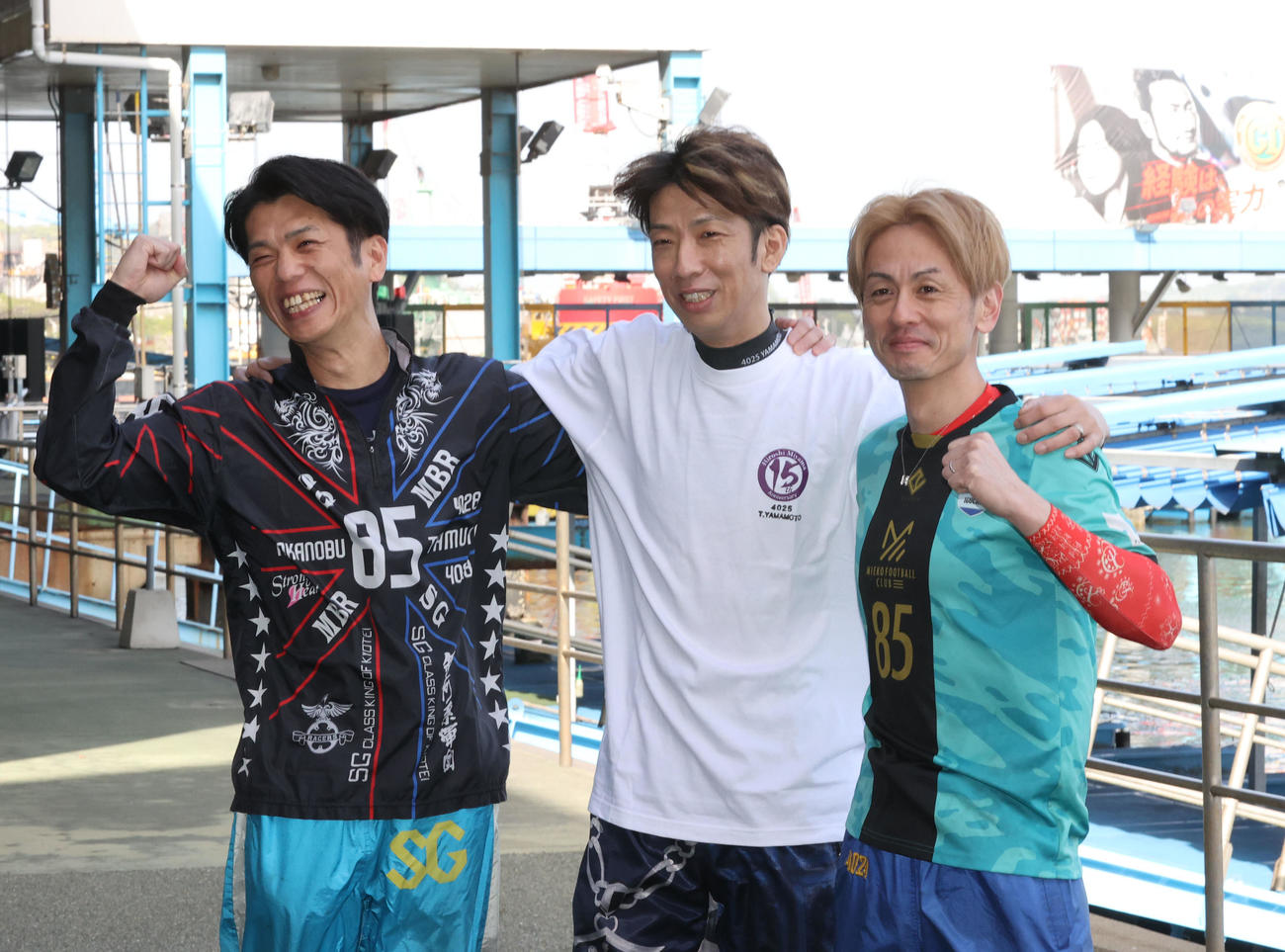 左から田村隆信、山本隆幸、井口佳典の銀河系85期トリオが今大会初参戦！（撮影・梅根麻紀）