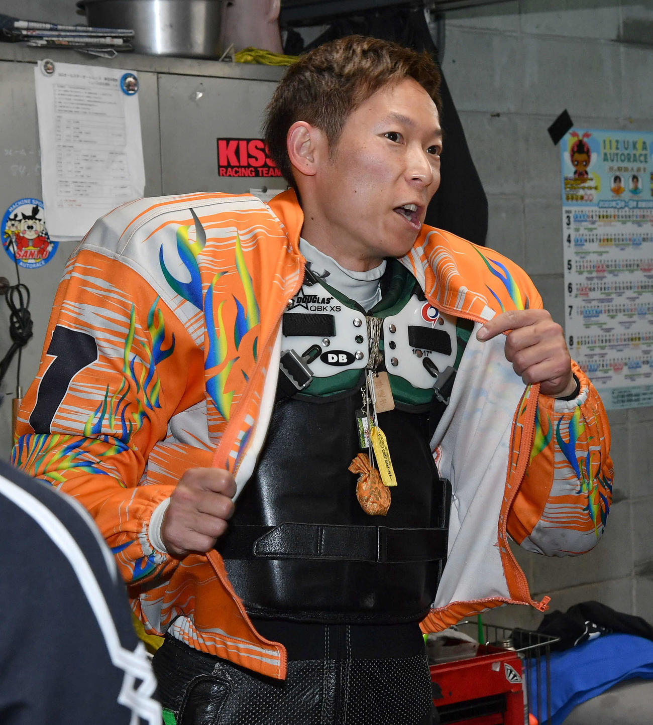 SGオールスターオートレース2日目　9Rで3着の佐藤貴也（撮影・岩下翔太）