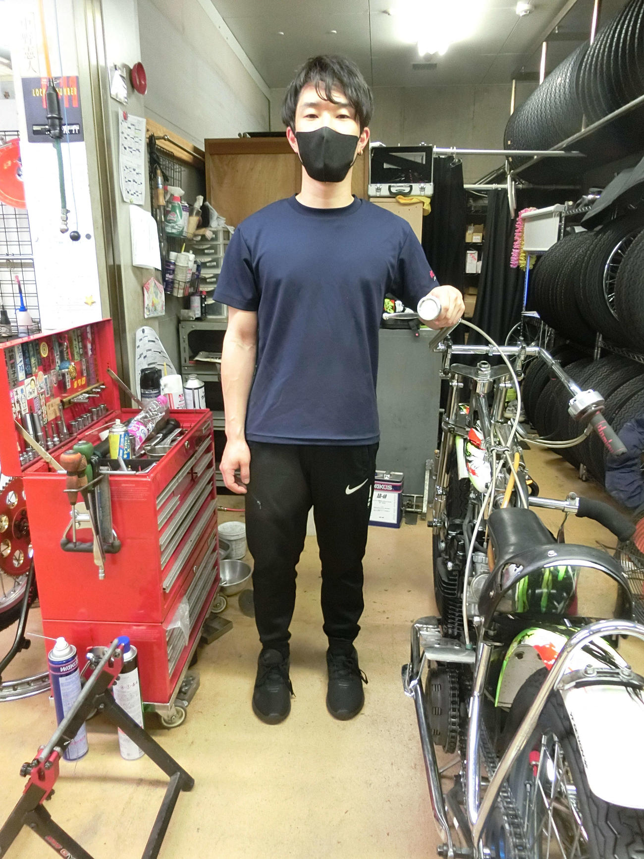 地元の黒川京介は下周りの整備で機力アップを示した（撮影・海老原実）