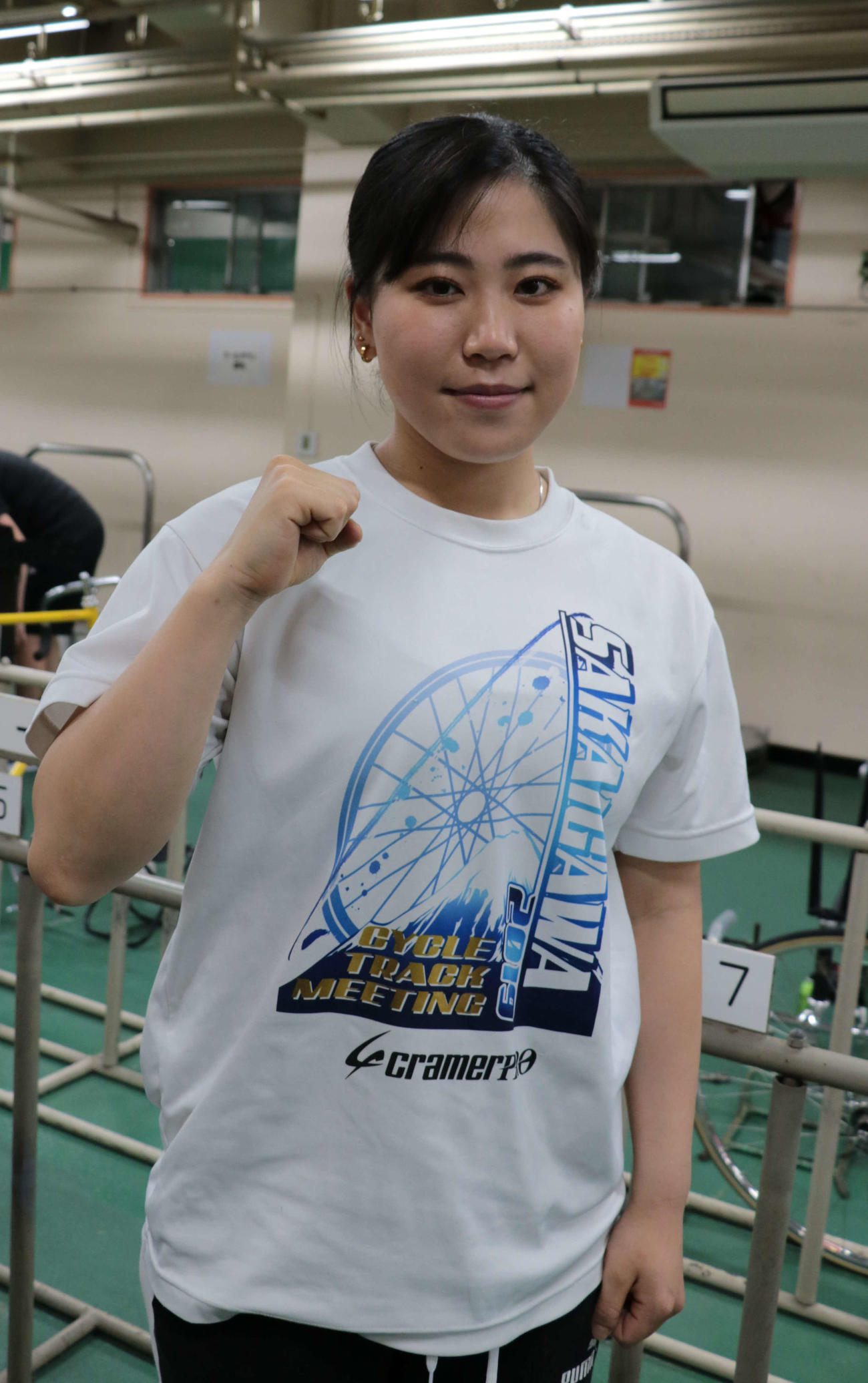 地元へ凱旋（がいせん）した竹野百香がパワフルな走りを見せる（撮影・山田敏明）