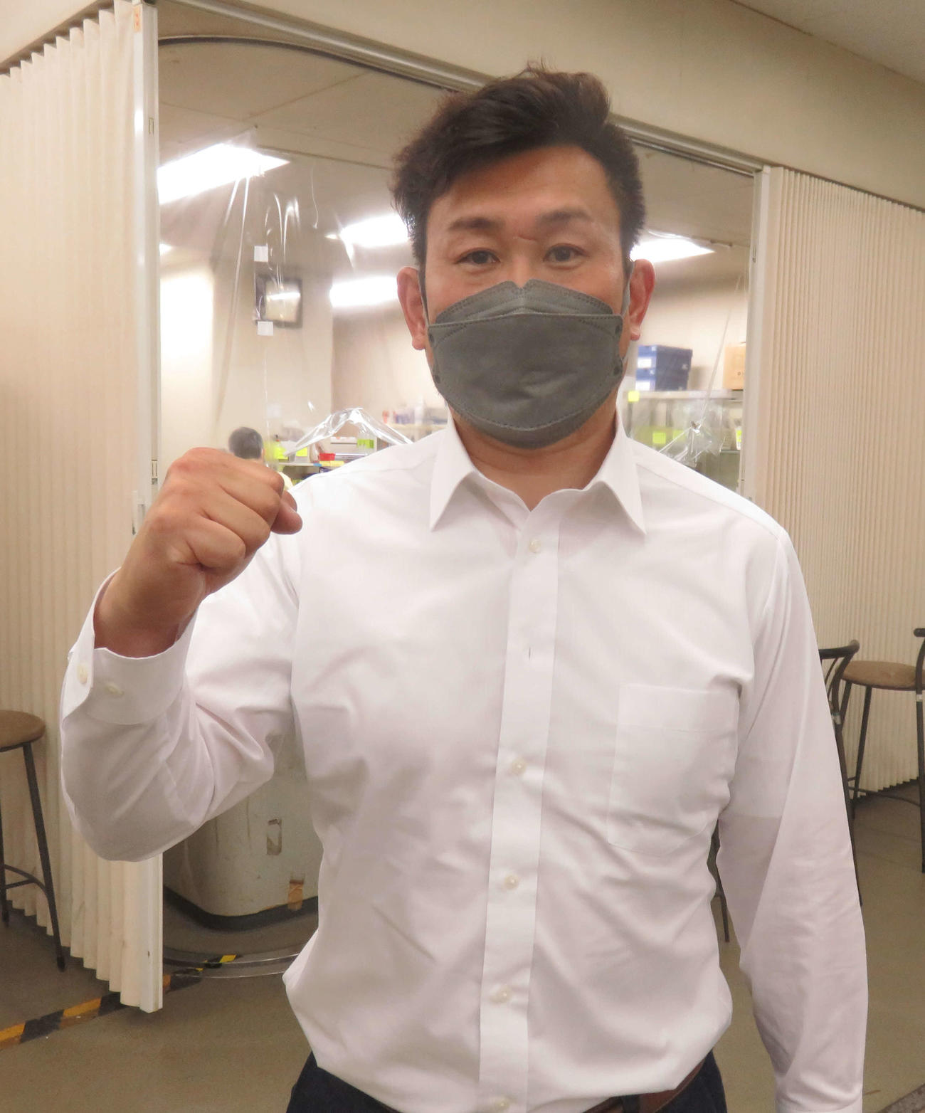 約20年ぶりに立川に登場したベテラン日浅保幸（撮影・栗田文人）
